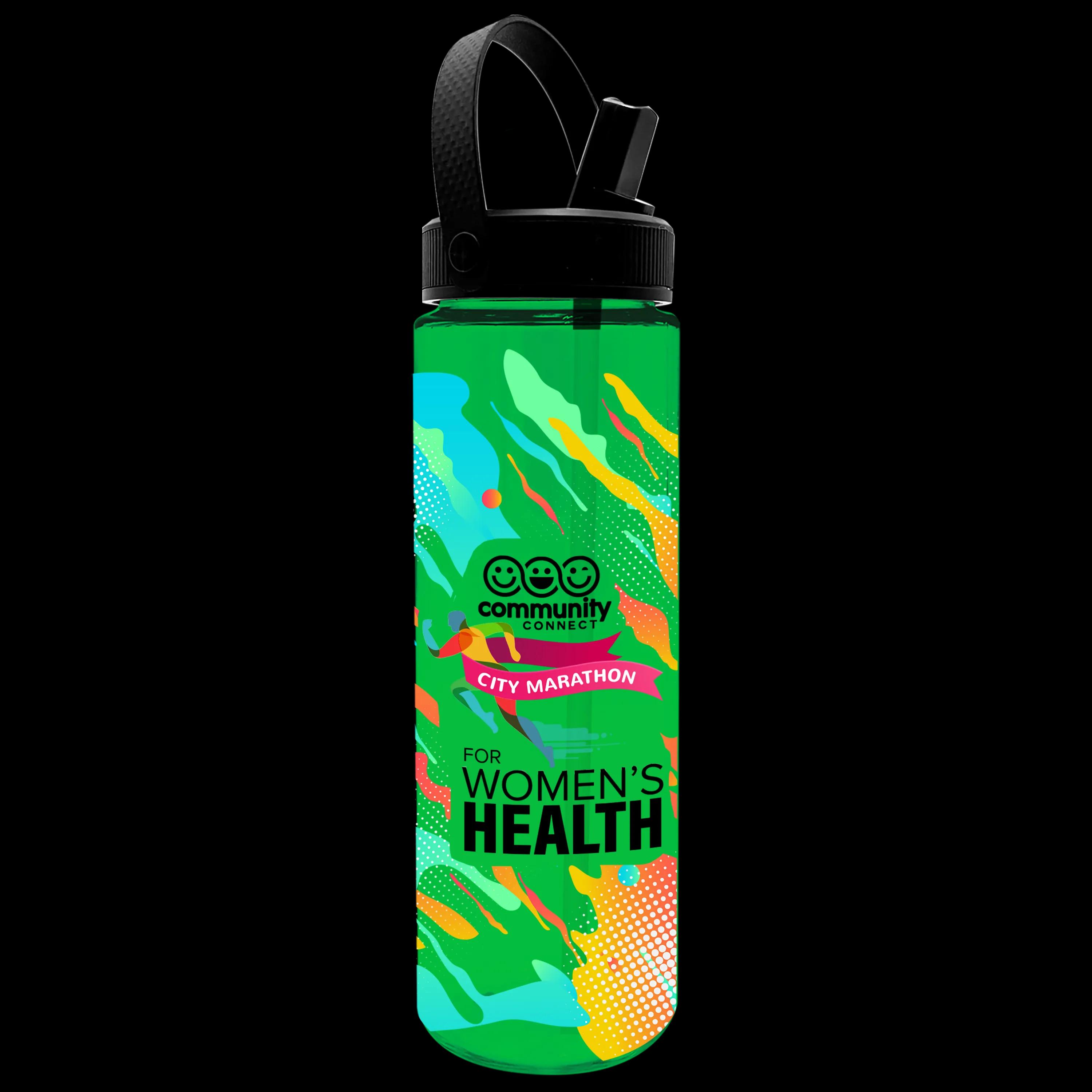 Garyline® Freedom Tritan® Bottle with Flip-Straw, Swivel-Handle Lid - 28 oz. 10 of 43