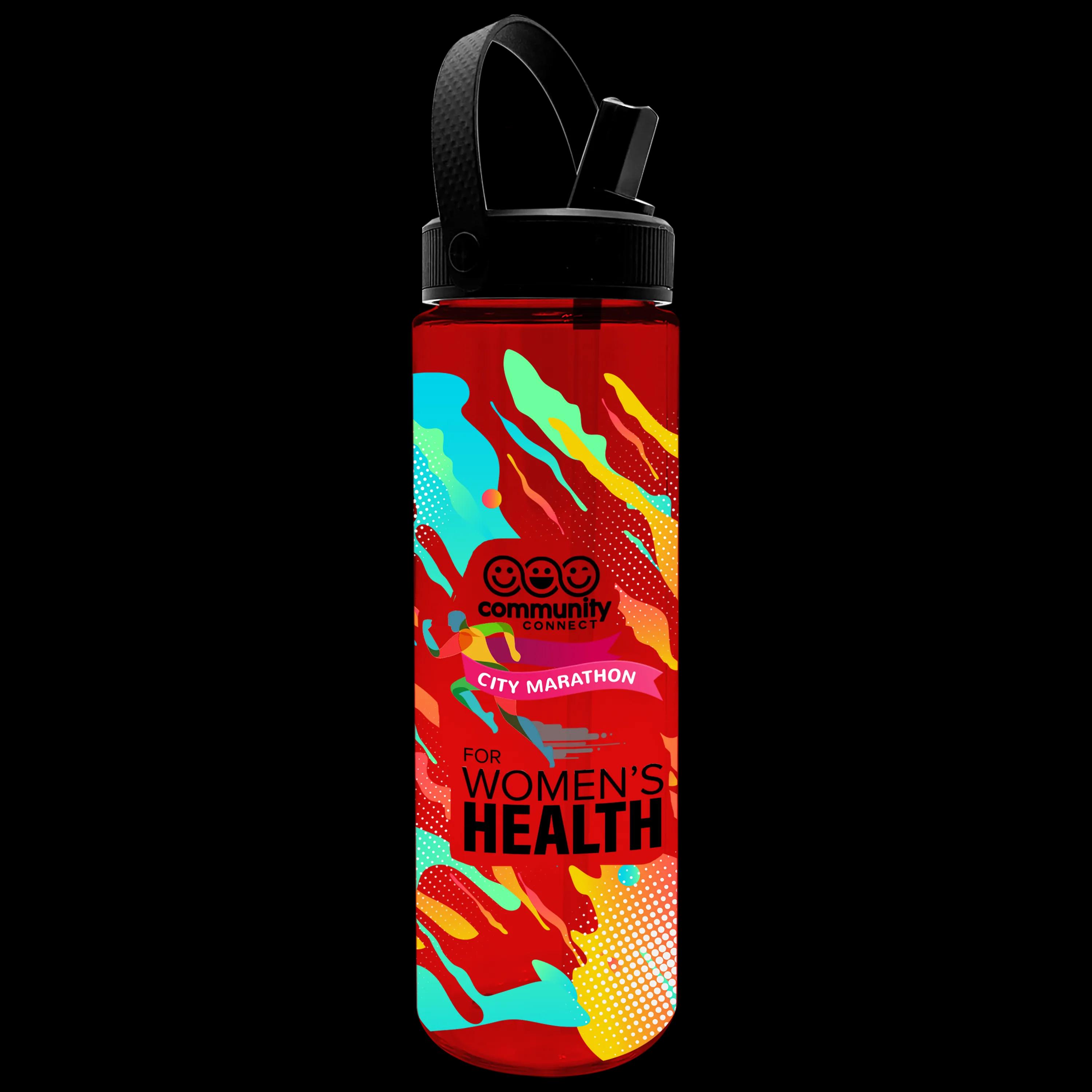 Garyline® Freedom Tritan® Bottle with Flip-Straw, Swivel-Handle Lid - 28 oz. 1 of 43