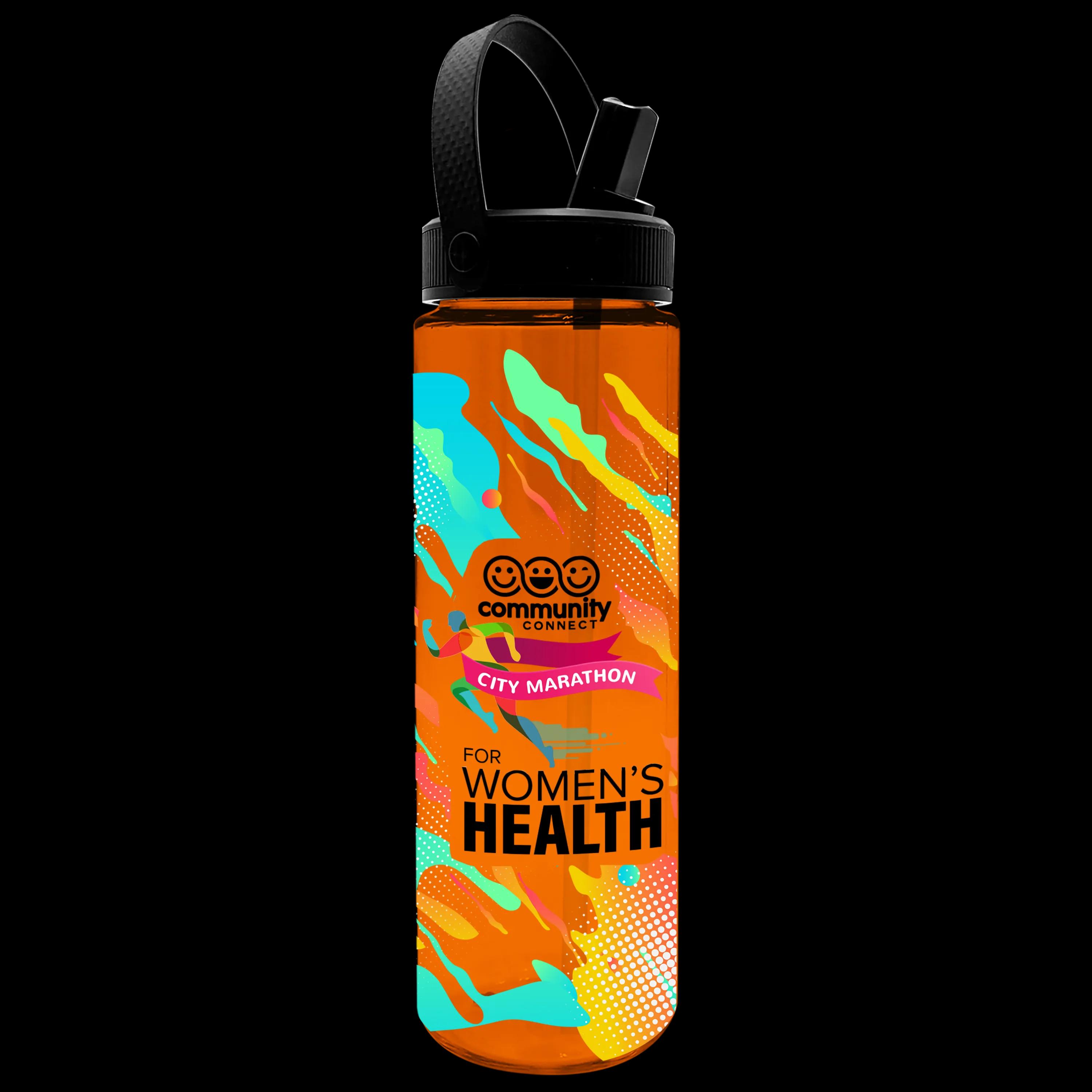 Garyline® Freedom Tritan® Bottle with Flip-Straw, Swivel-Handle Lid - 28 oz. 35 of 43