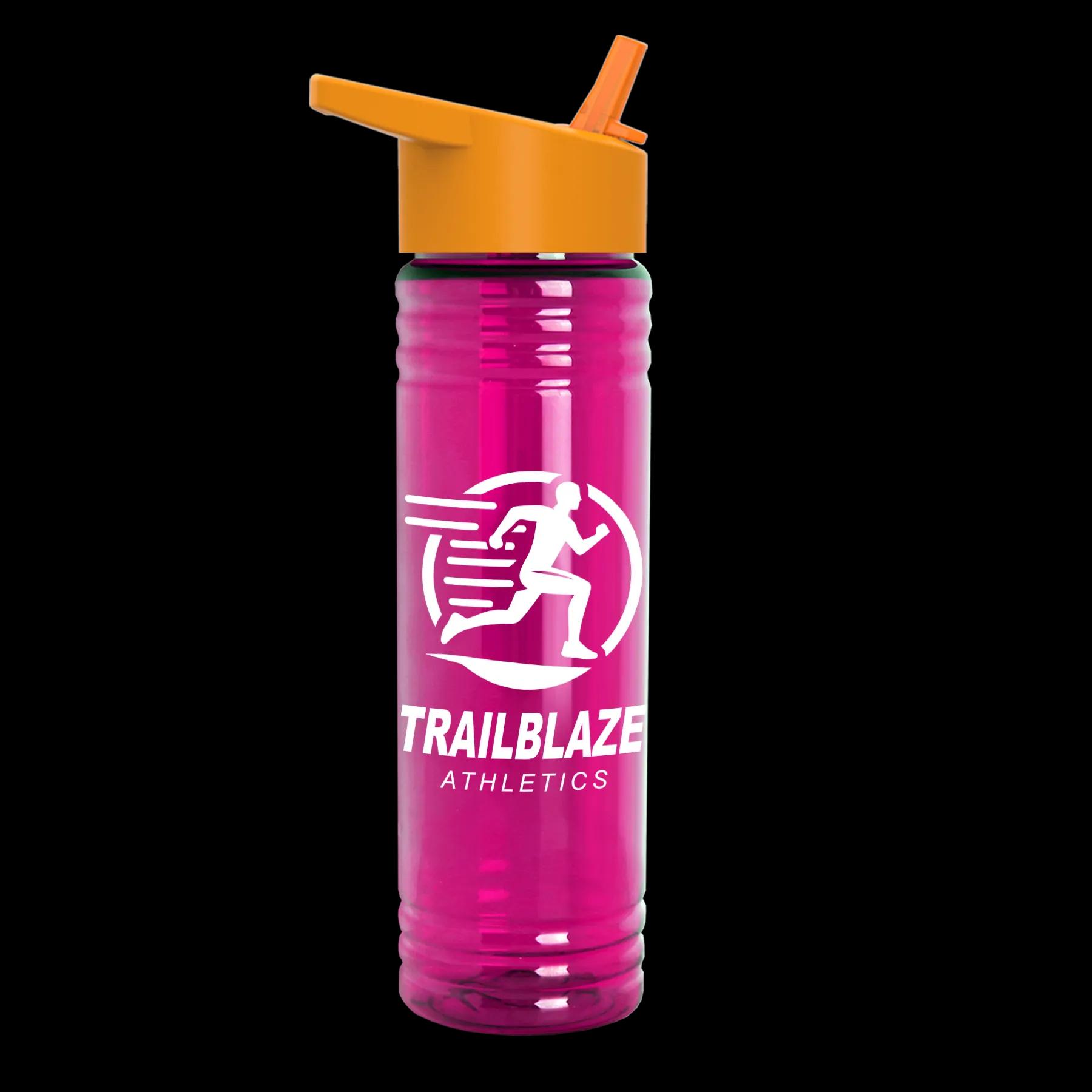 Garyline® Slim Fit RPET Bottle with Flip-Straw Lid - 24 oz. 212 of 292