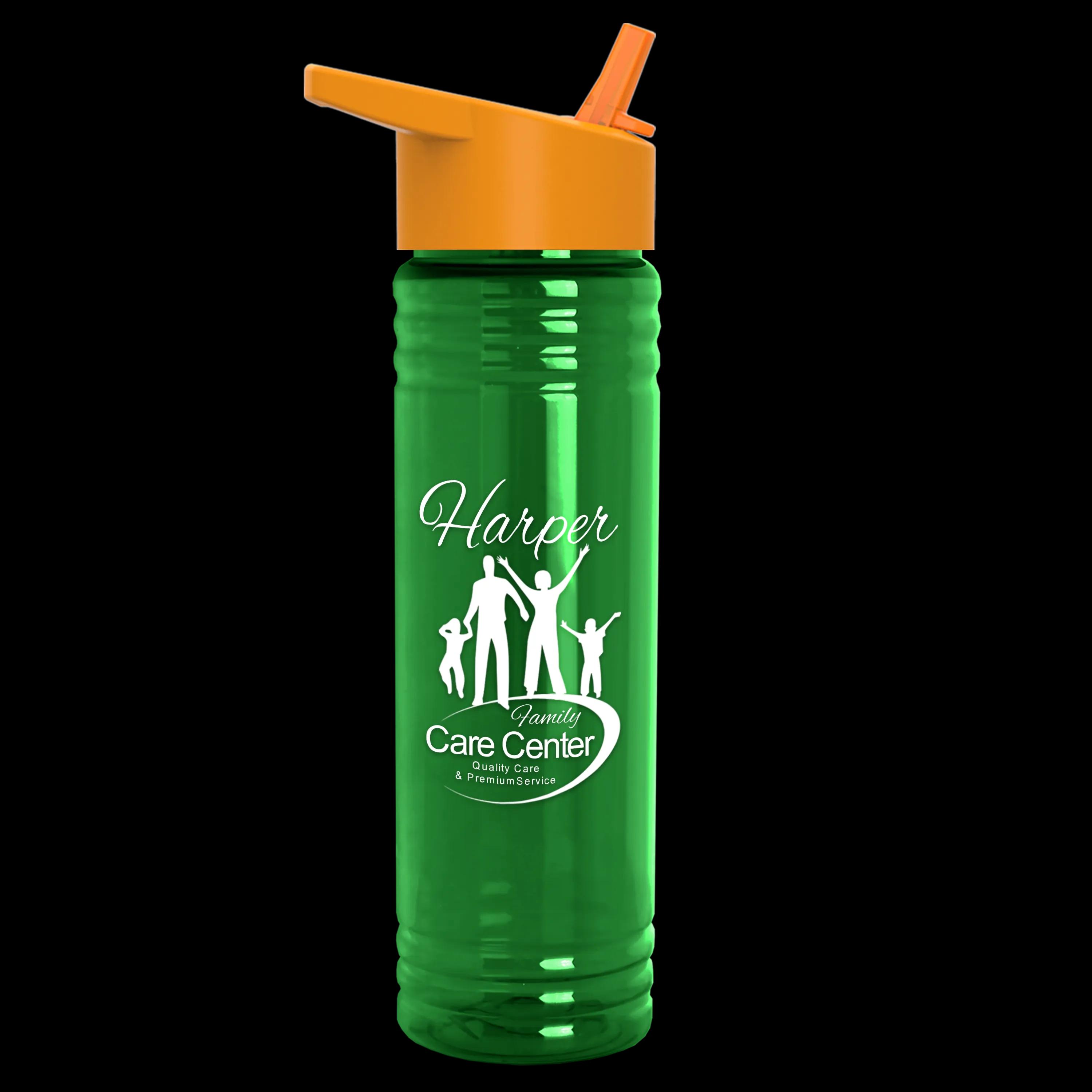 Garyline® Slim Fit RPET Bottle with Flip-Straw Lid - 24 oz. 104 of 292