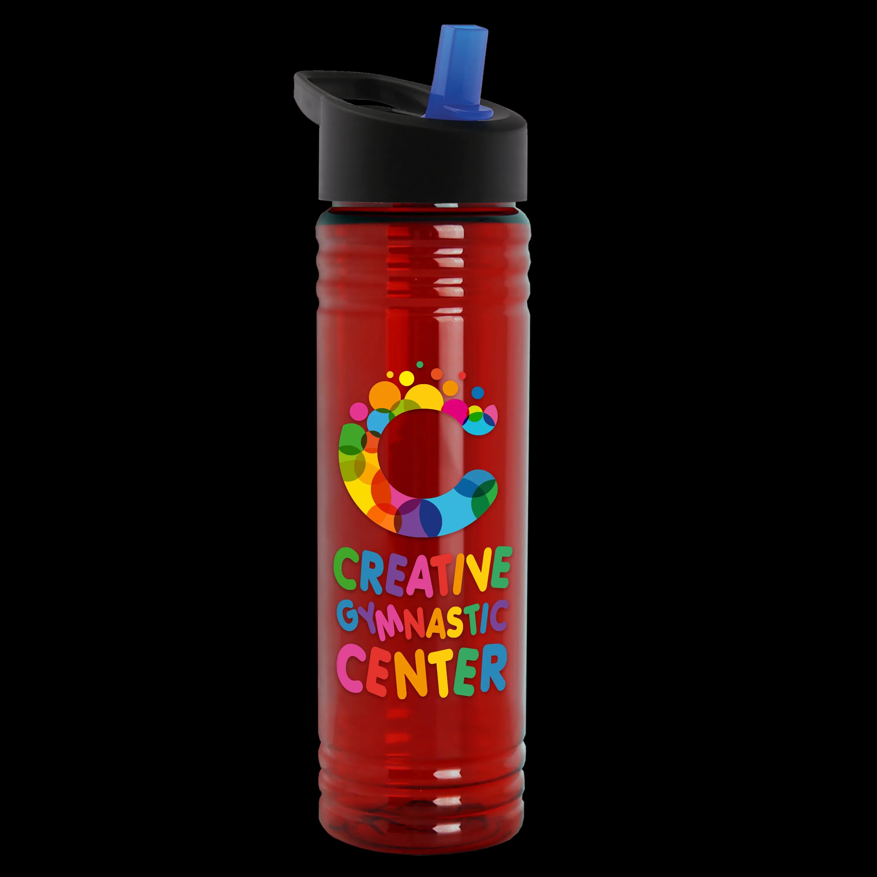 Garyline® Slim Fit RPET Bottle with Flip-Straw Lid - 24 oz. 116 of 292