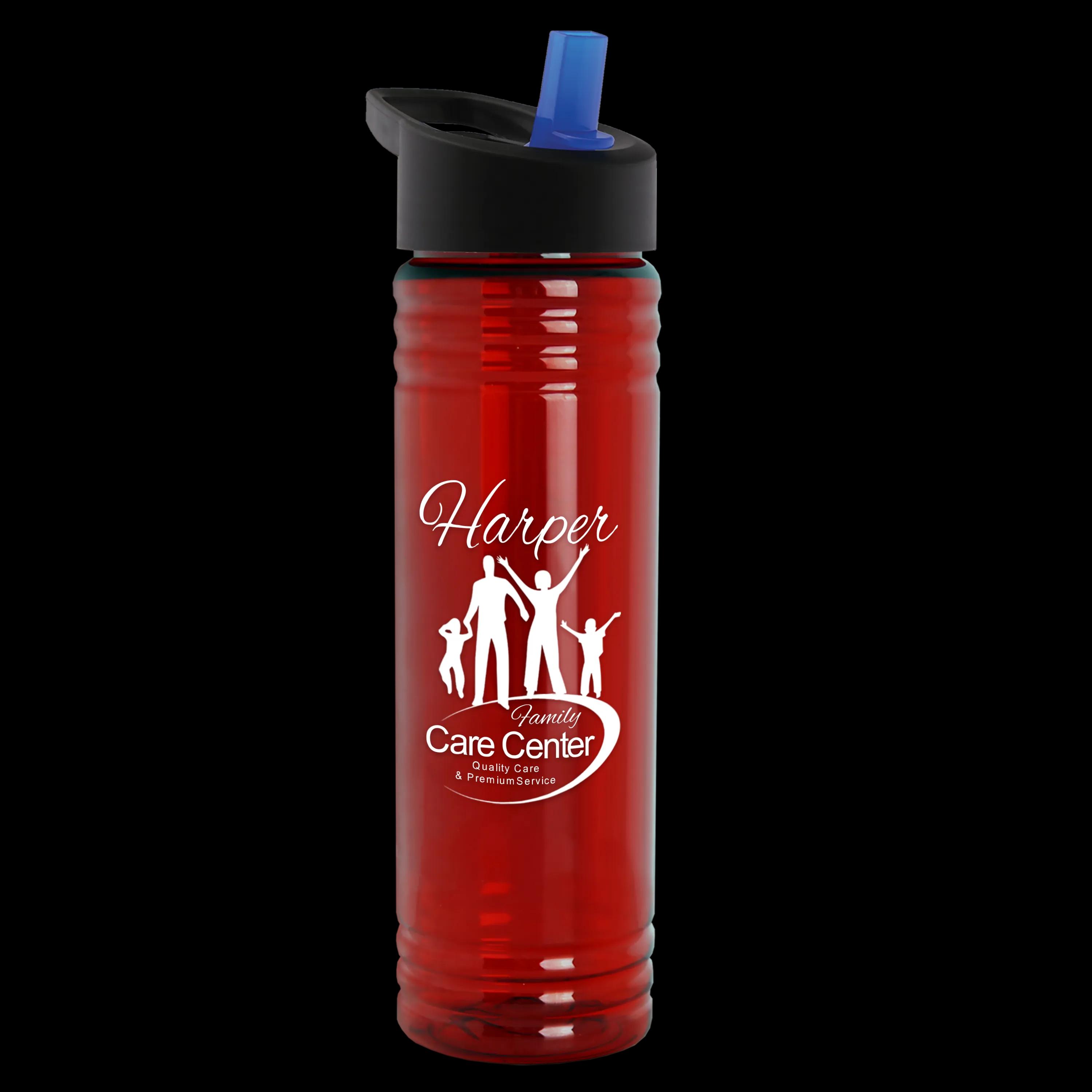 Garyline® Slim Fit RPET Bottle with Flip-Straw Lid - 24 oz. 115 of 292