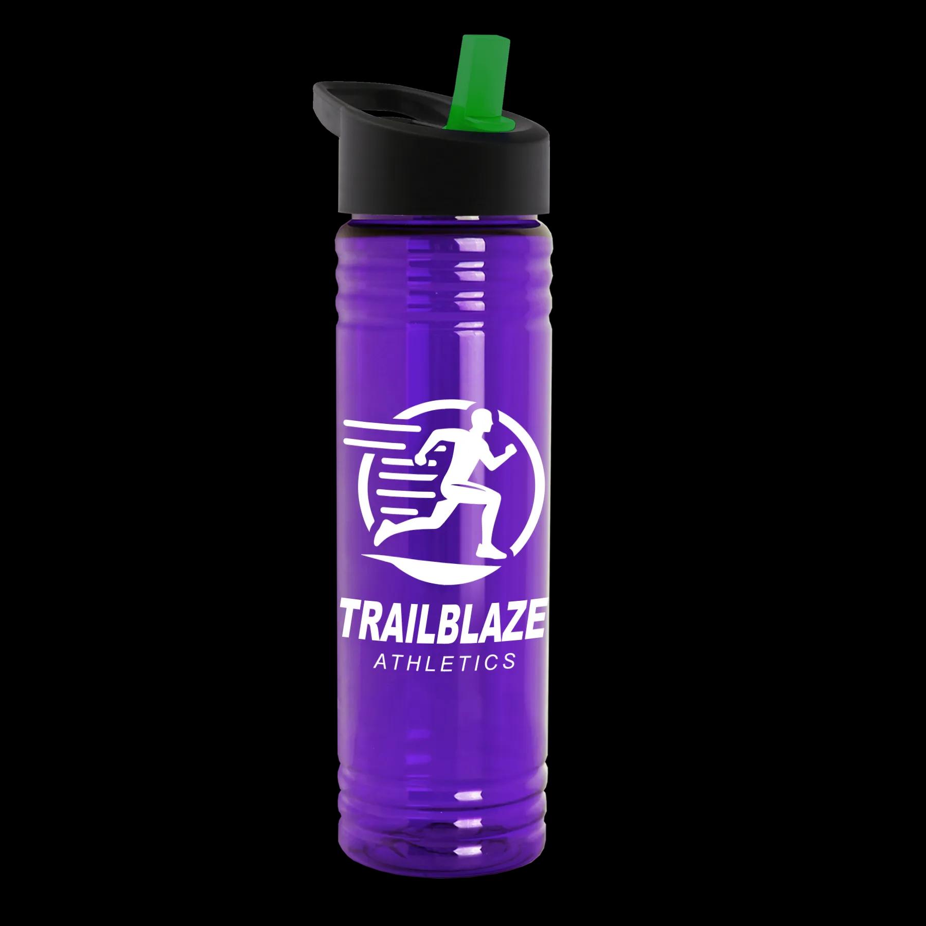 Garyline® Slim Fit RPET Bottle with Flip-Straw Lid - 24 oz. 246 of 292