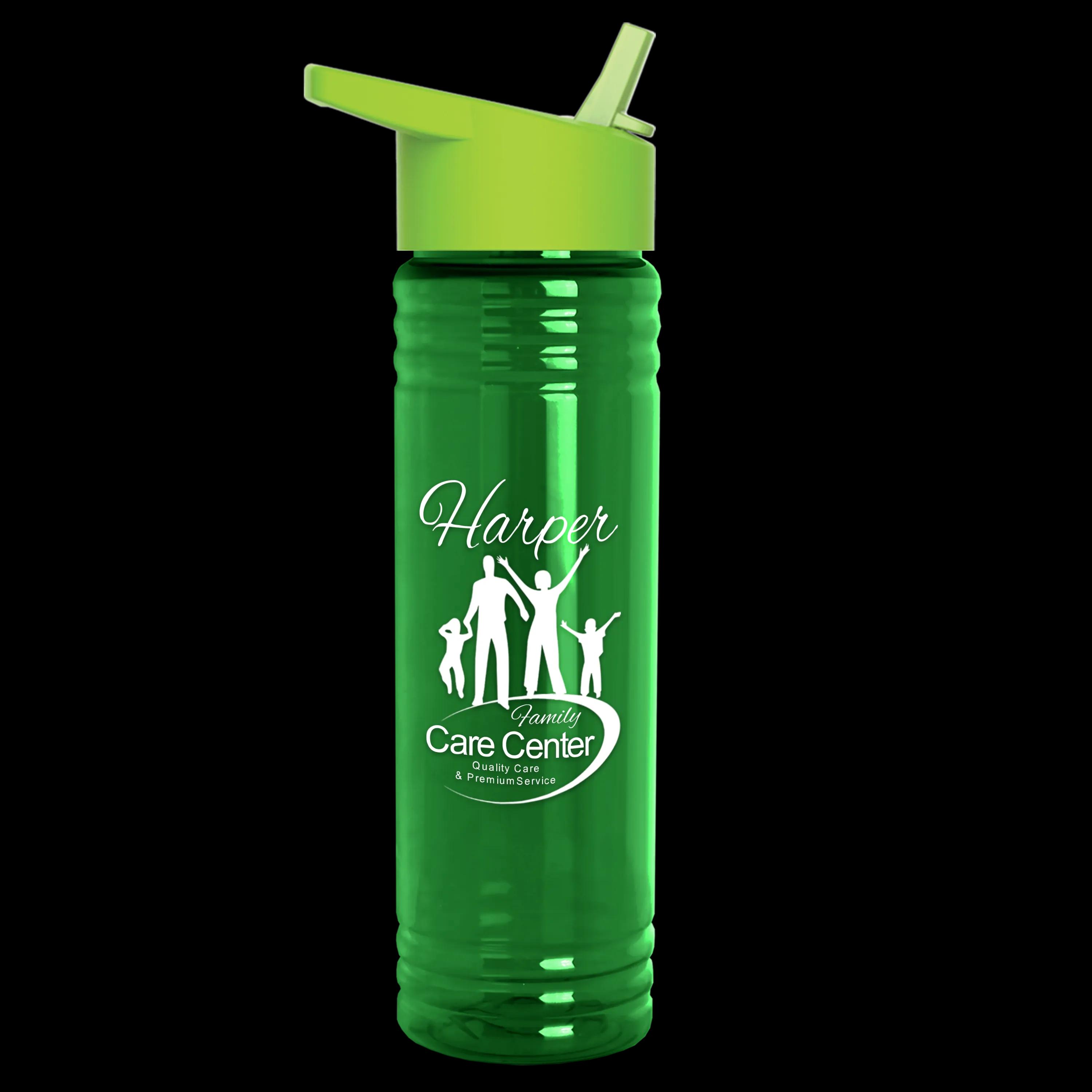 Garyline® Slim Fit RPET Bottle with Flip-Straw Lid - 24 oz. 102 of 292