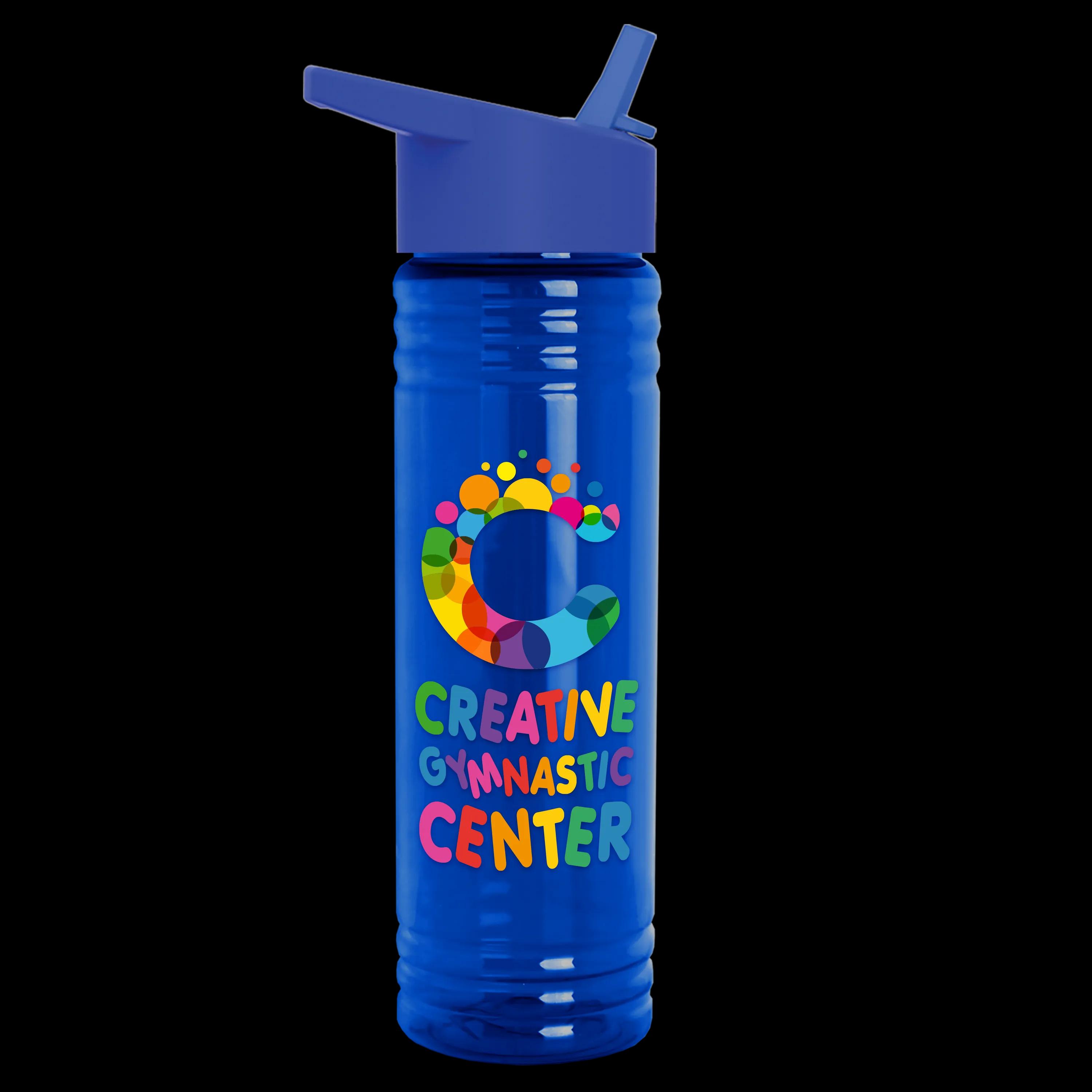 Garyline® Slim Fit RPET Bottle with Flip-Straw Lid - 24 oz. 18 of 292