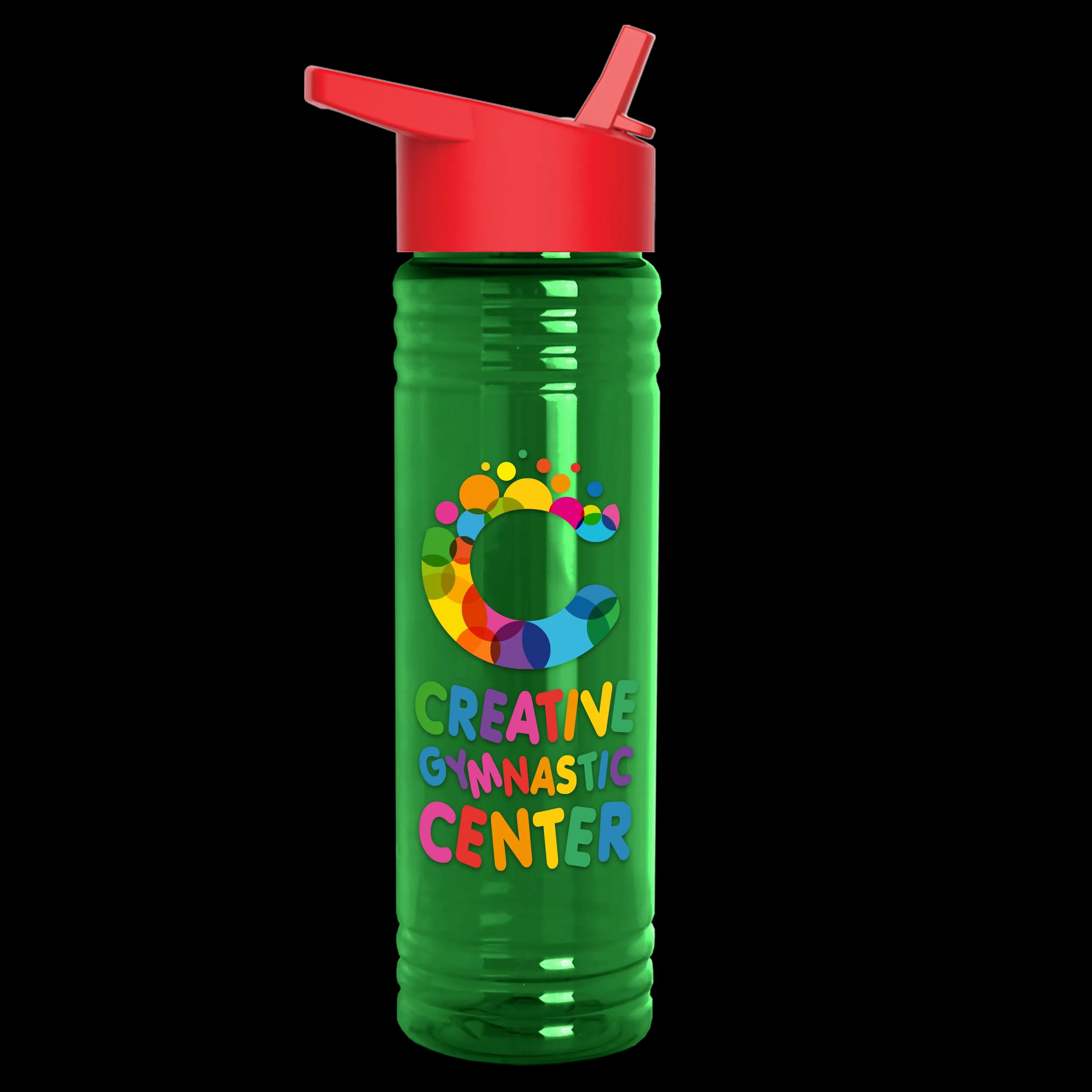 Garyline® Slim Fit RPET Bottle with Flip-Straw Lid - 24 oz. 107 of 292