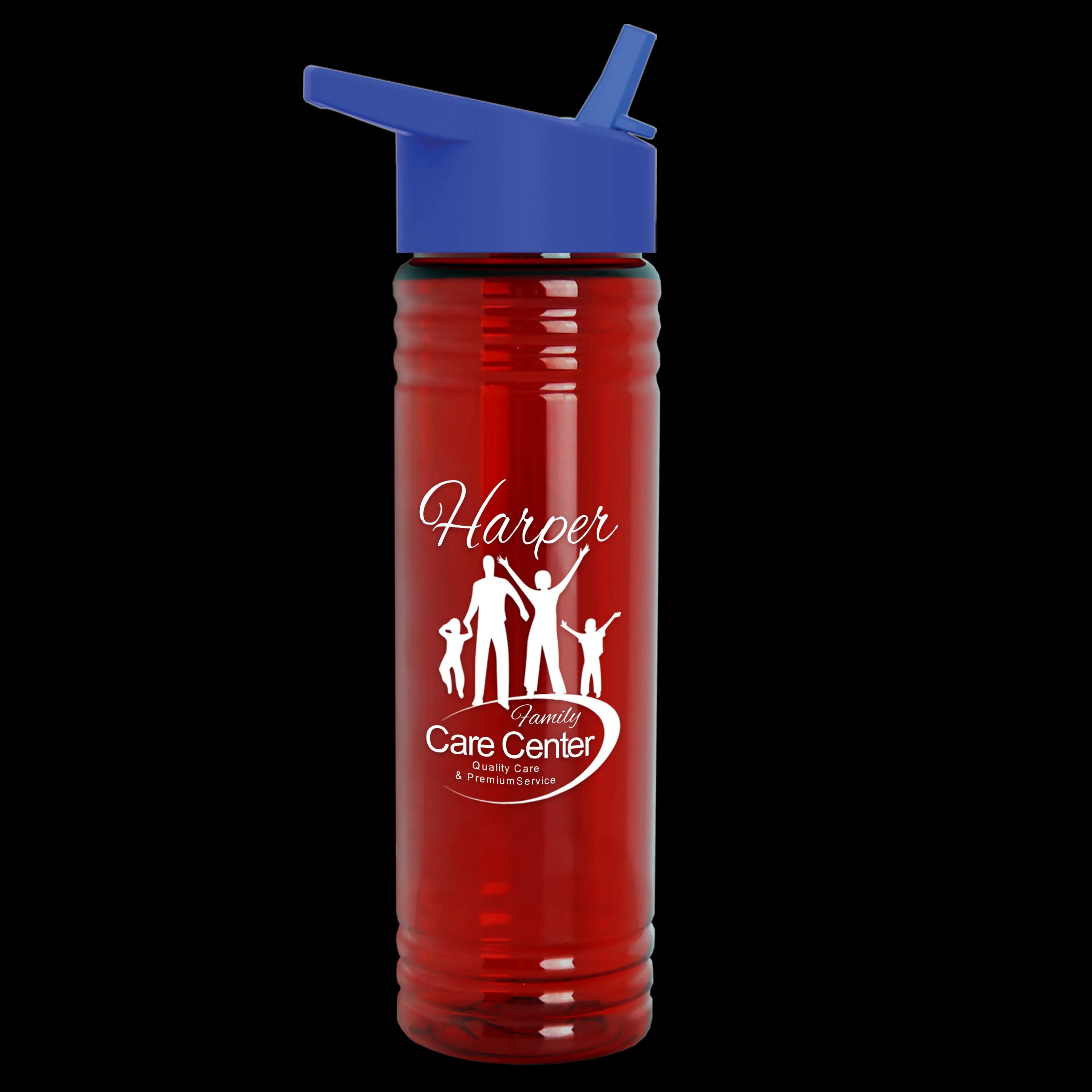 Garyline® Slim Fit RPET Bottle with Flip-Straw Lid - 24 oz. 126 of 292