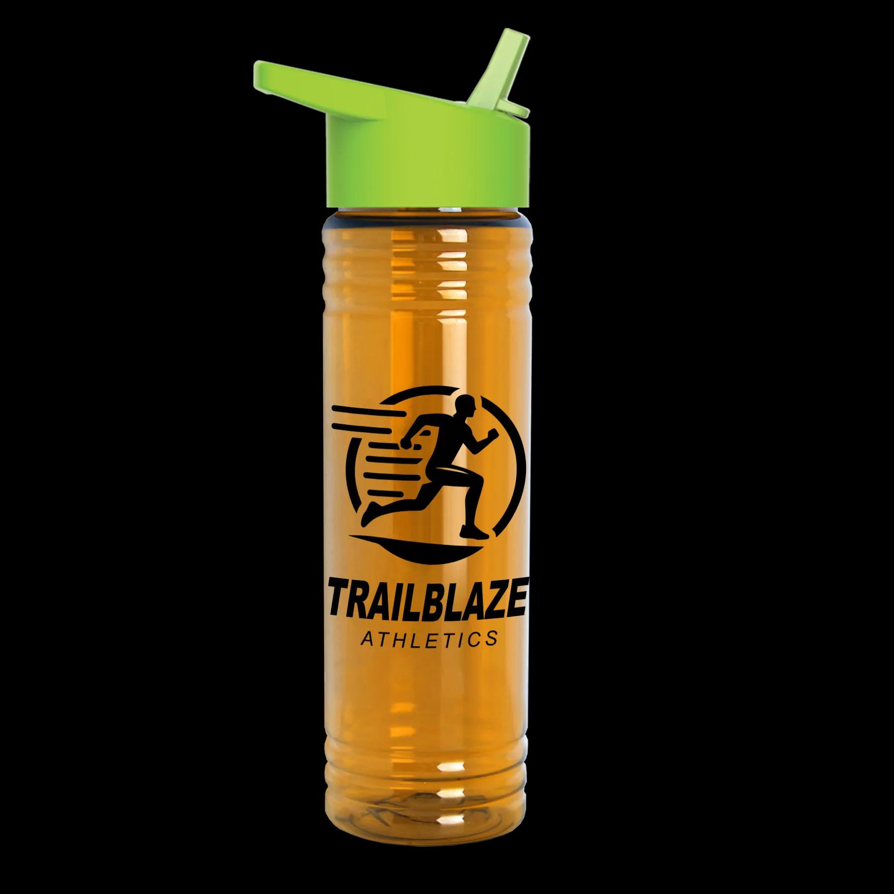 Garyline® Slim Fit RPET Bottle with Flip-Straw Lid - 24 oz. 230 of 292