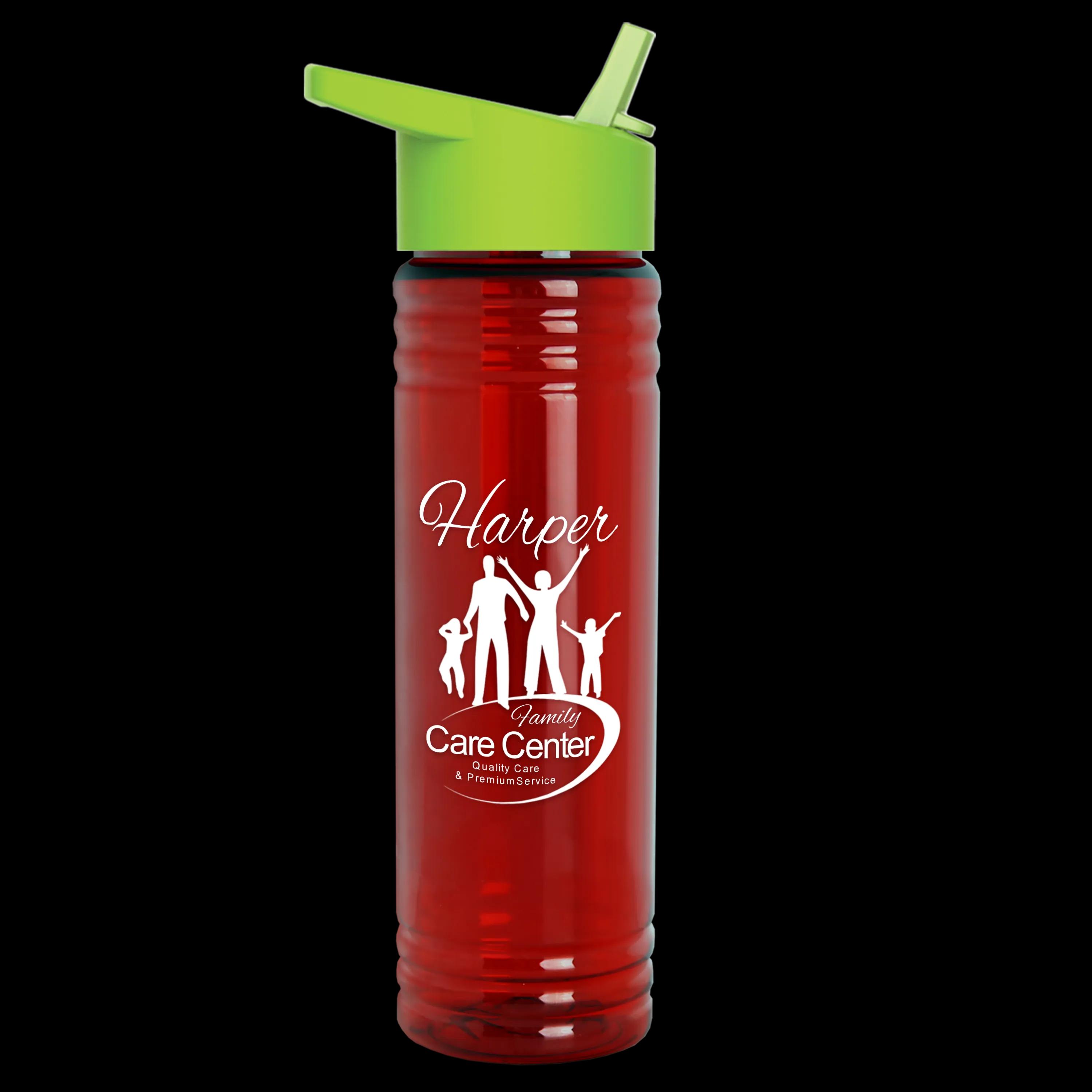 Garyline® Slim Fit RPET Bottle with Flip-Straw Lid - 24 oz. 17 of 292