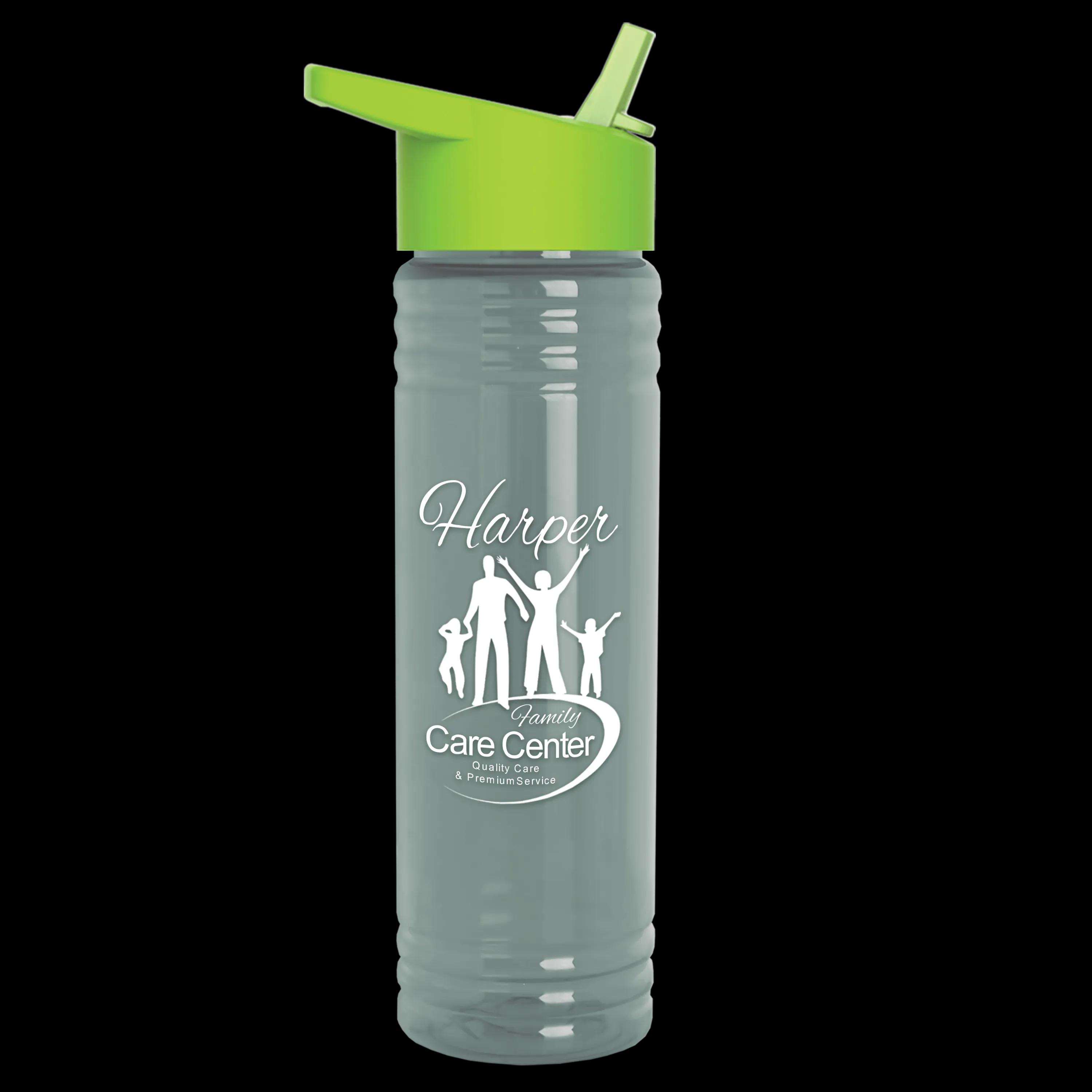 Garyline® Slim Fit RPET Bottle with Flip-Straw Lid - 24 oz. 48 of 292