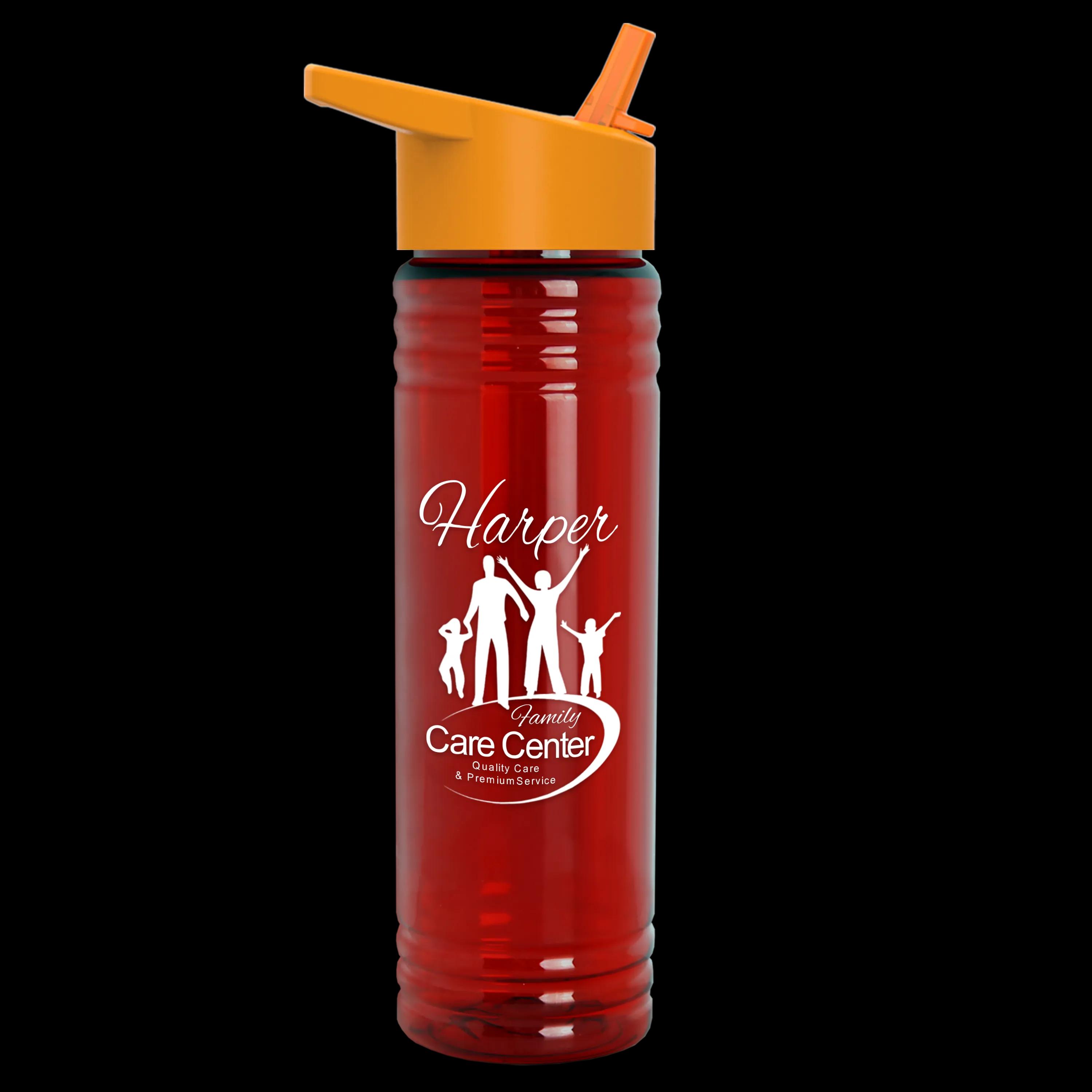 Garyline® Slim Fit RPET Bottle with Flip-Straw Lid - 24 oz. 122 of 292