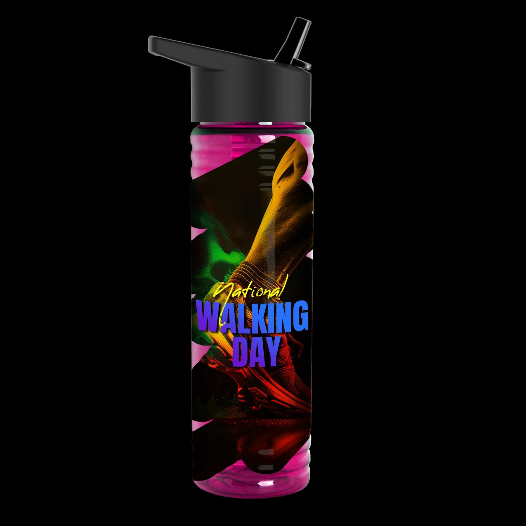 Garyline® Slim Fit RPET Bottle with Flip-Straw Lid - 24 oz. 200 of 292