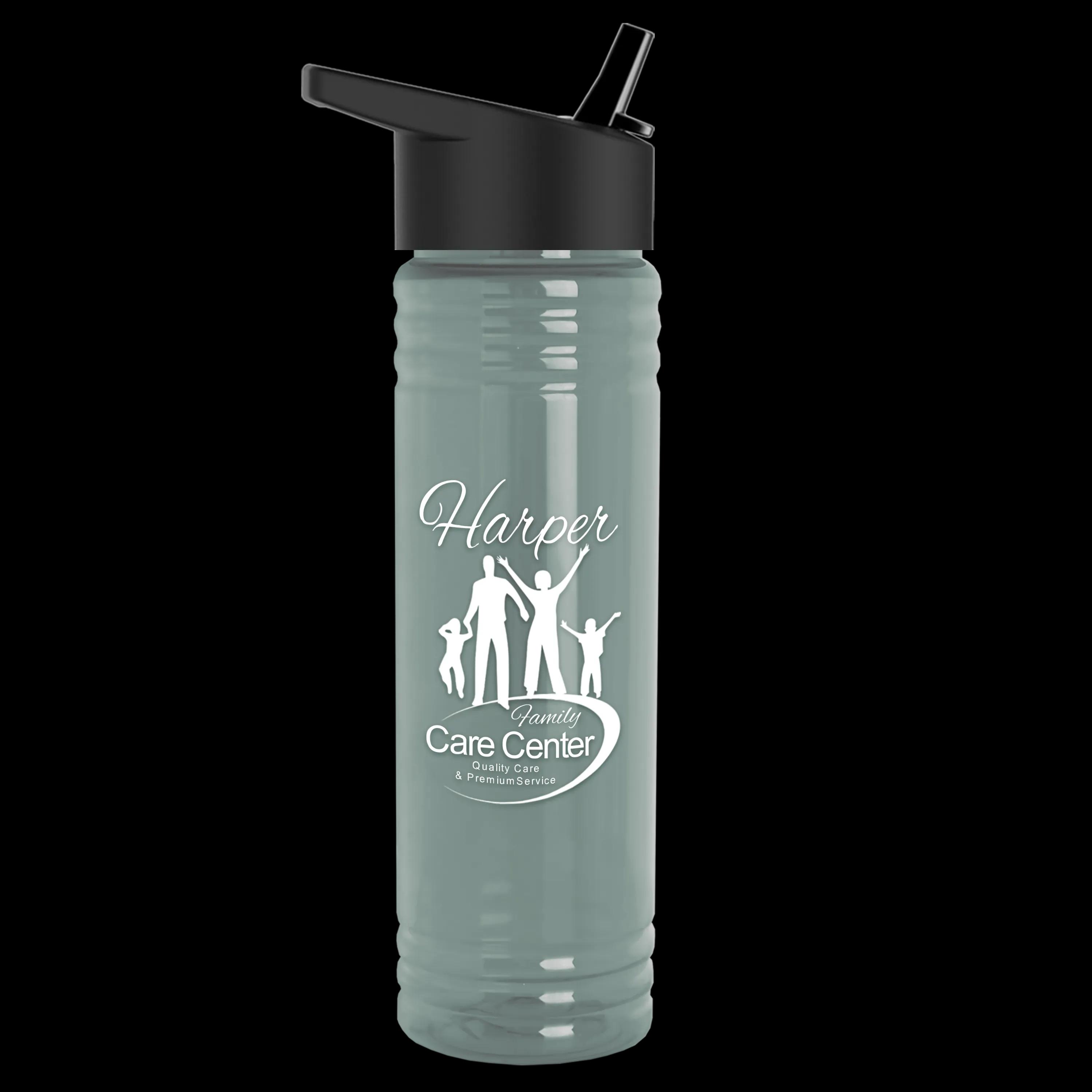 Garyline® Slim Fit RPET Bottle with Flip-Straw Lid - 24 oz. 8 of 292