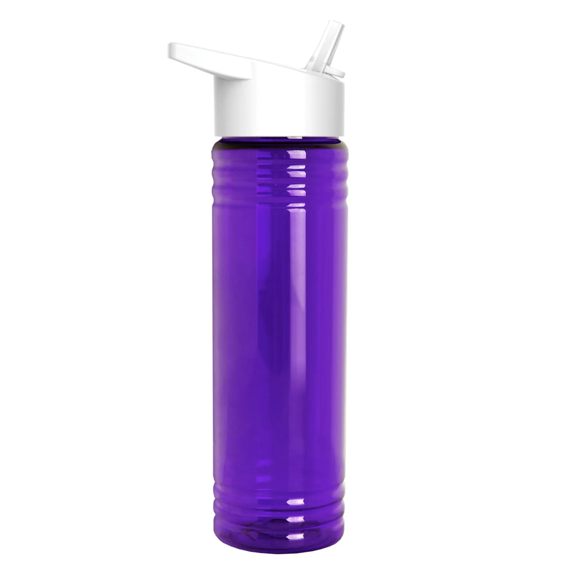 Garyline® Slim Fit RPET Bottle with Flip-Straw Lid - 24 oz. 195 of 292