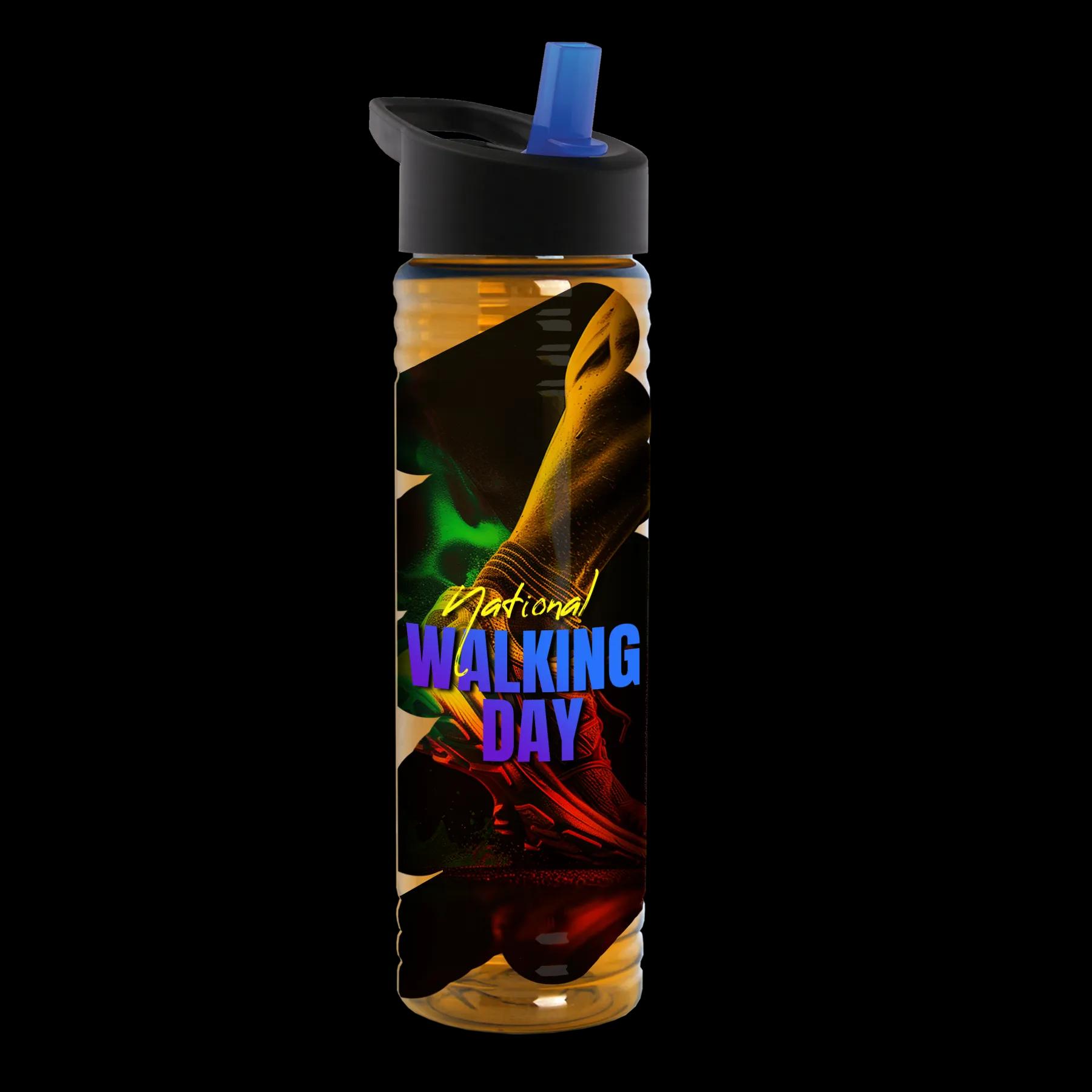 Garyline® Slim Fit RPET Bottle with Flip-Straw Lid - 24 oz. 224 of 292