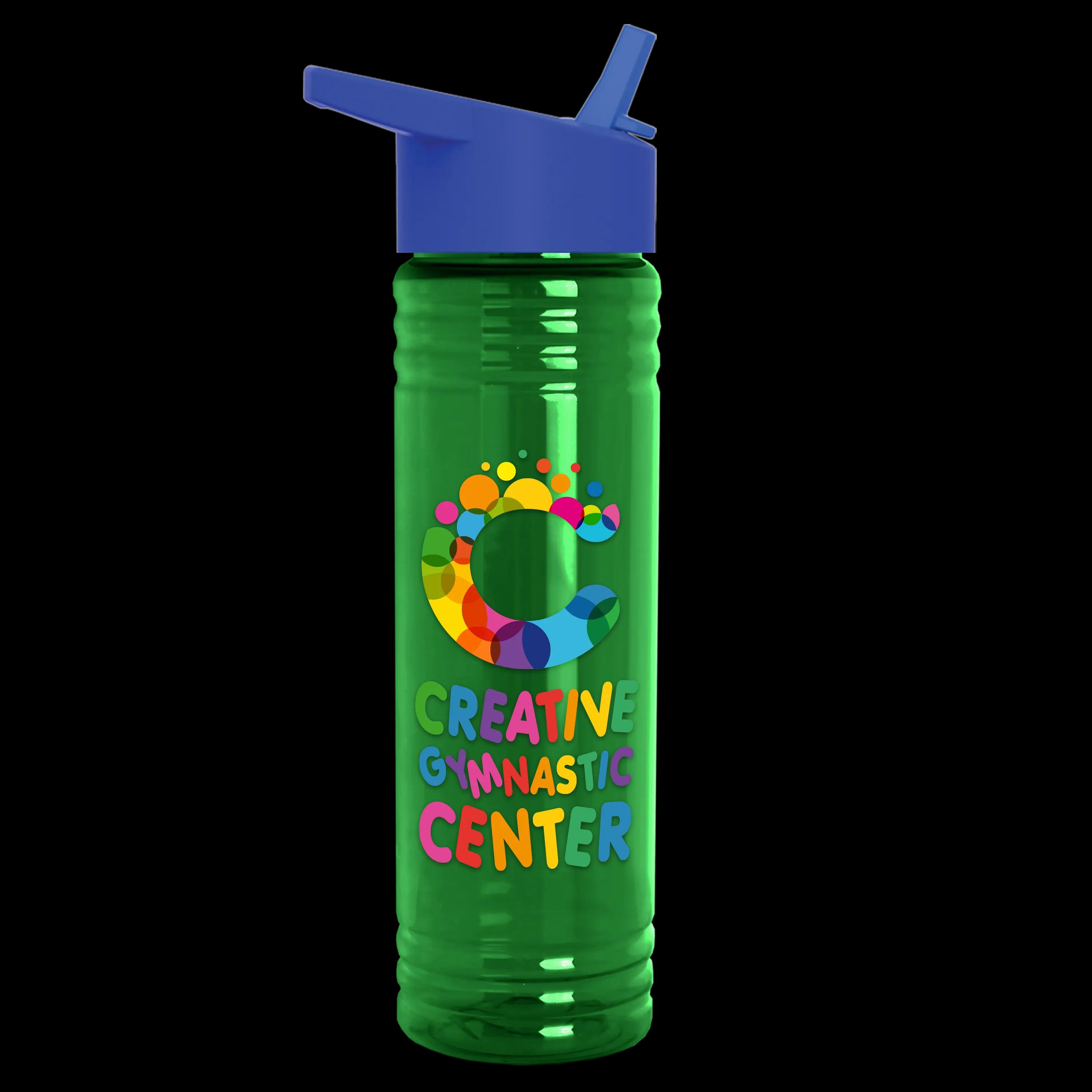Garyline® Slim Fit RPET Bottle with Flip-Straw Lid - 24 oz. 109 of 292