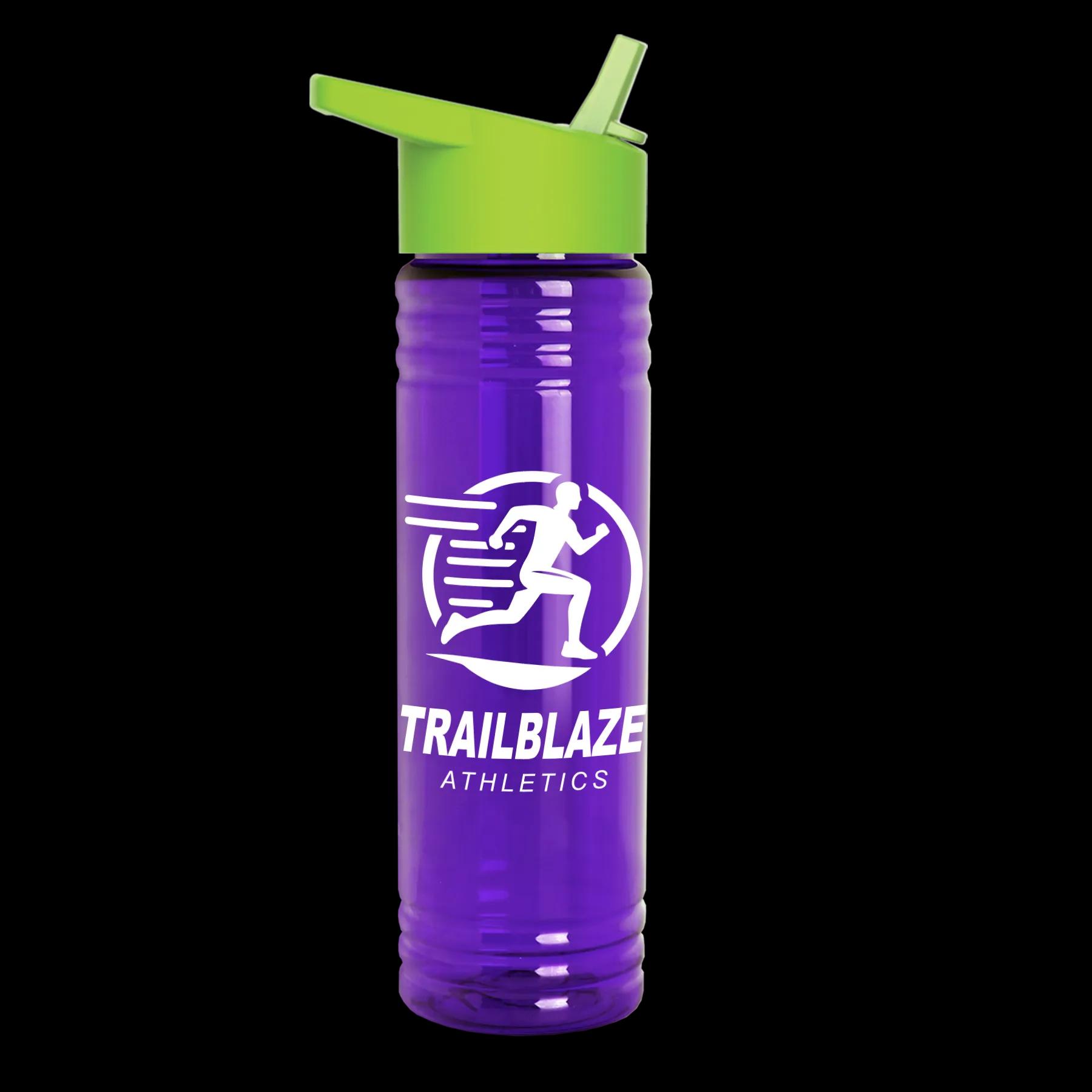 Garyline® Slim Fit RPET Bottle with Flip-Straw Lid - 24 oz. 250 of 292