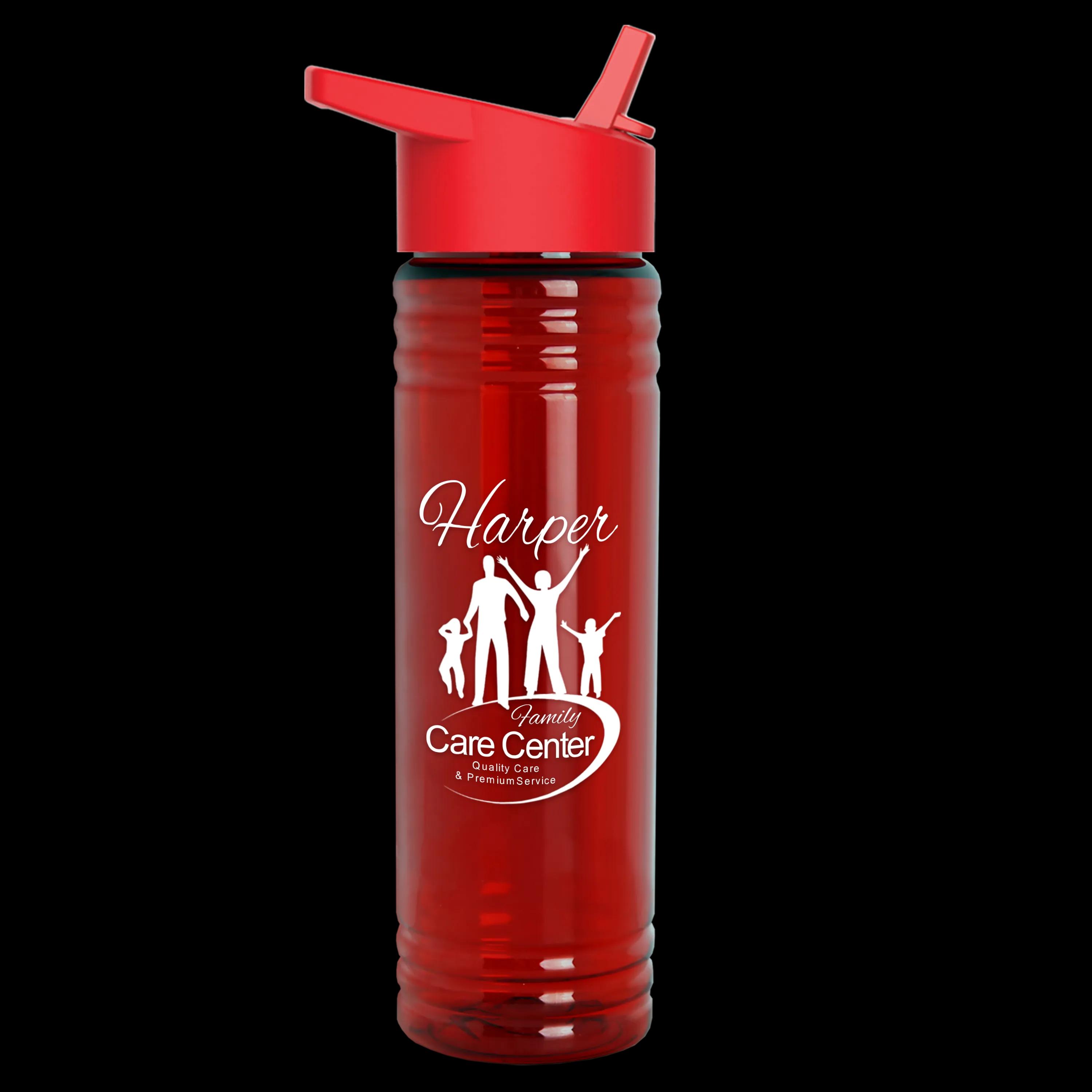 Garyline® Slim Fit RPET Bottle with Flip-Straw Lid - 24 oz. 124 of 292