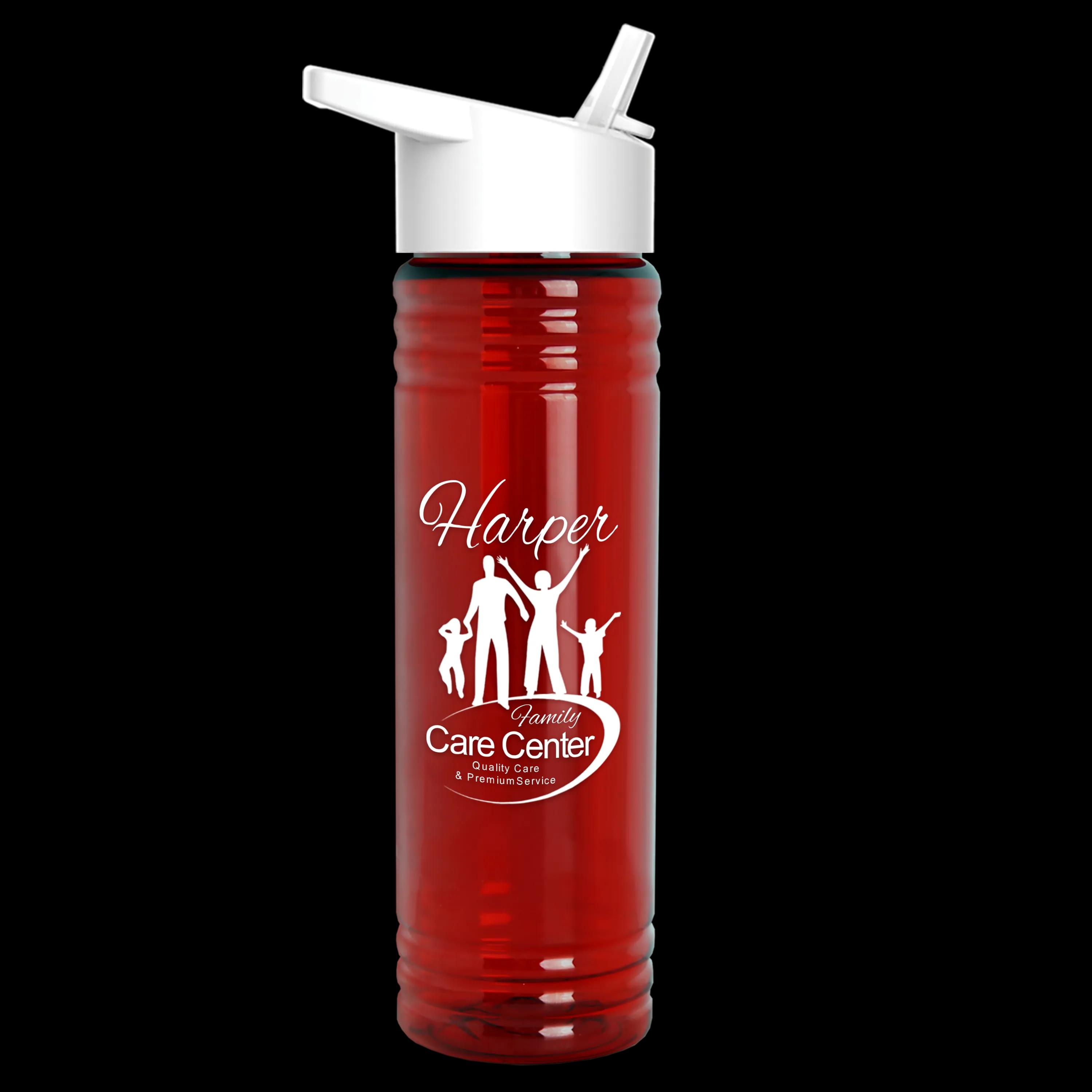 Garyline® Slim Fit RPET Bottle with Flip-Straw Lid - 24 oz. 130 of 292