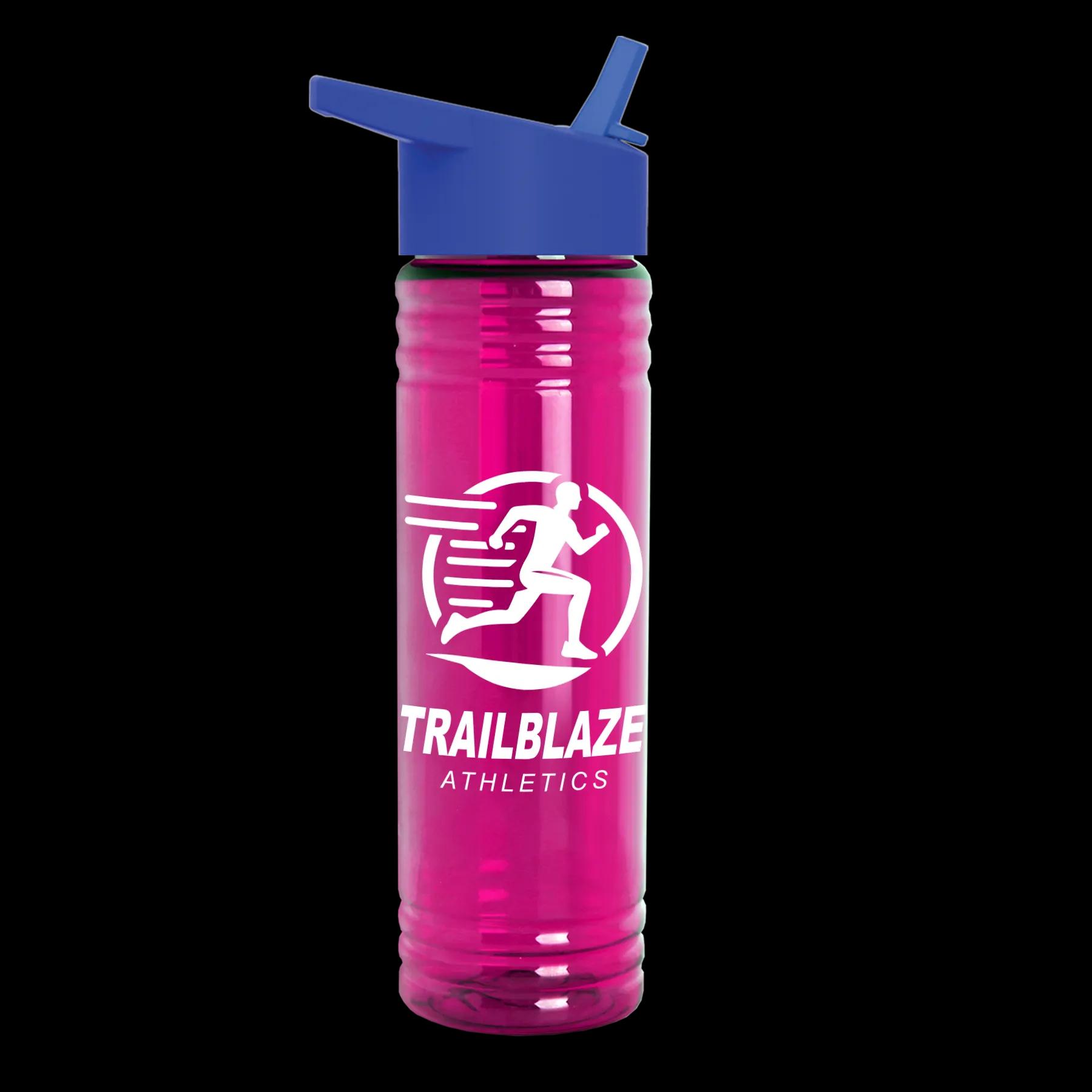 Garyline® Slim Fit RPET Bottle with Flip-Straw Lid - 24 oz. 216 of 292