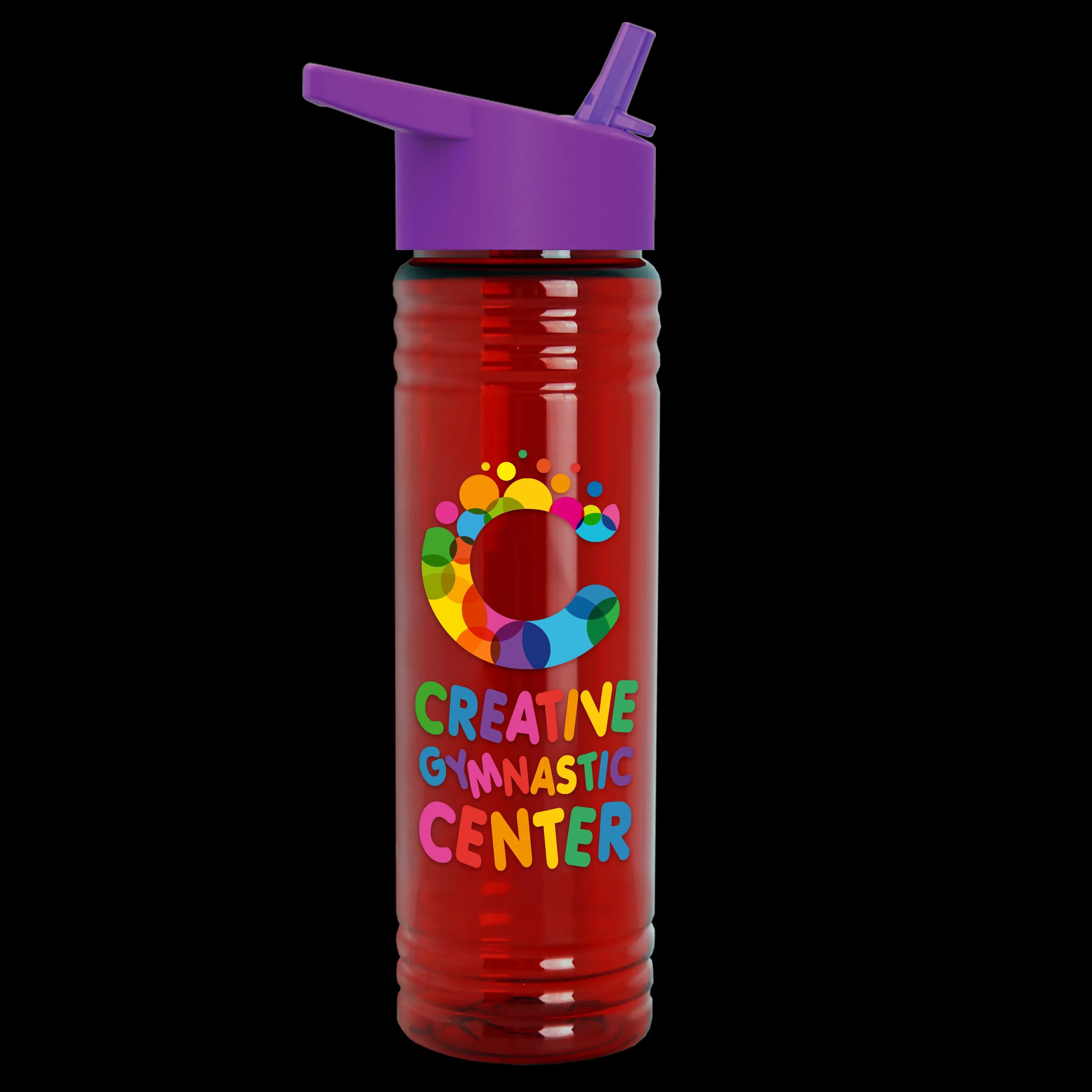 Garyline® Slim Fit RPET Bottle with Flip-Straw Lid - 24 oz. 129 of 292