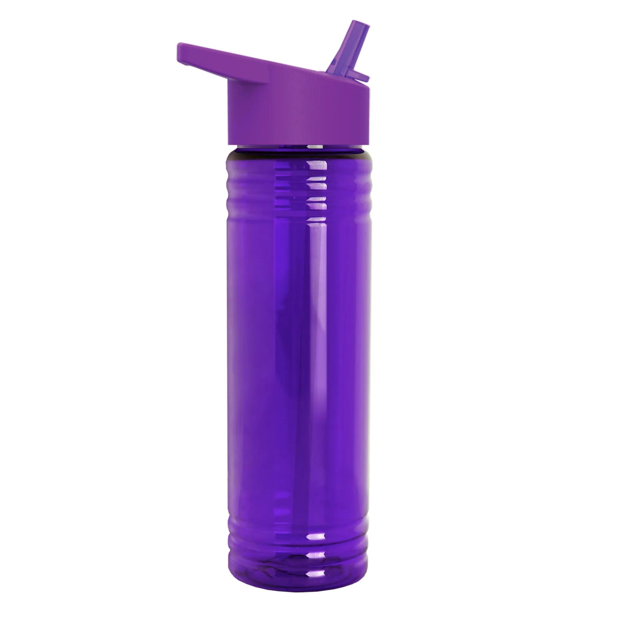 Garyline® Slim Fit RPET Bottle with Flip-Straw Lid - 24 oz. 194 of 292