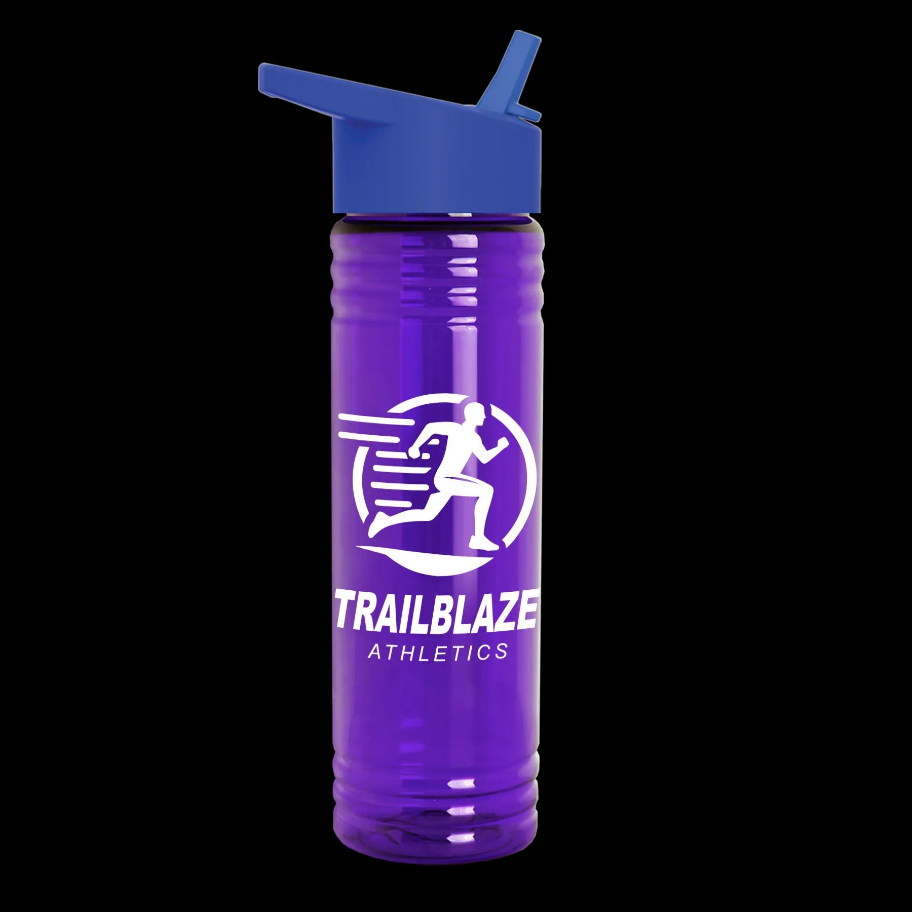 Garyline® Slim Fit RPET Bottle with Flip-Straw Lid - 24 oz. 256 of 292