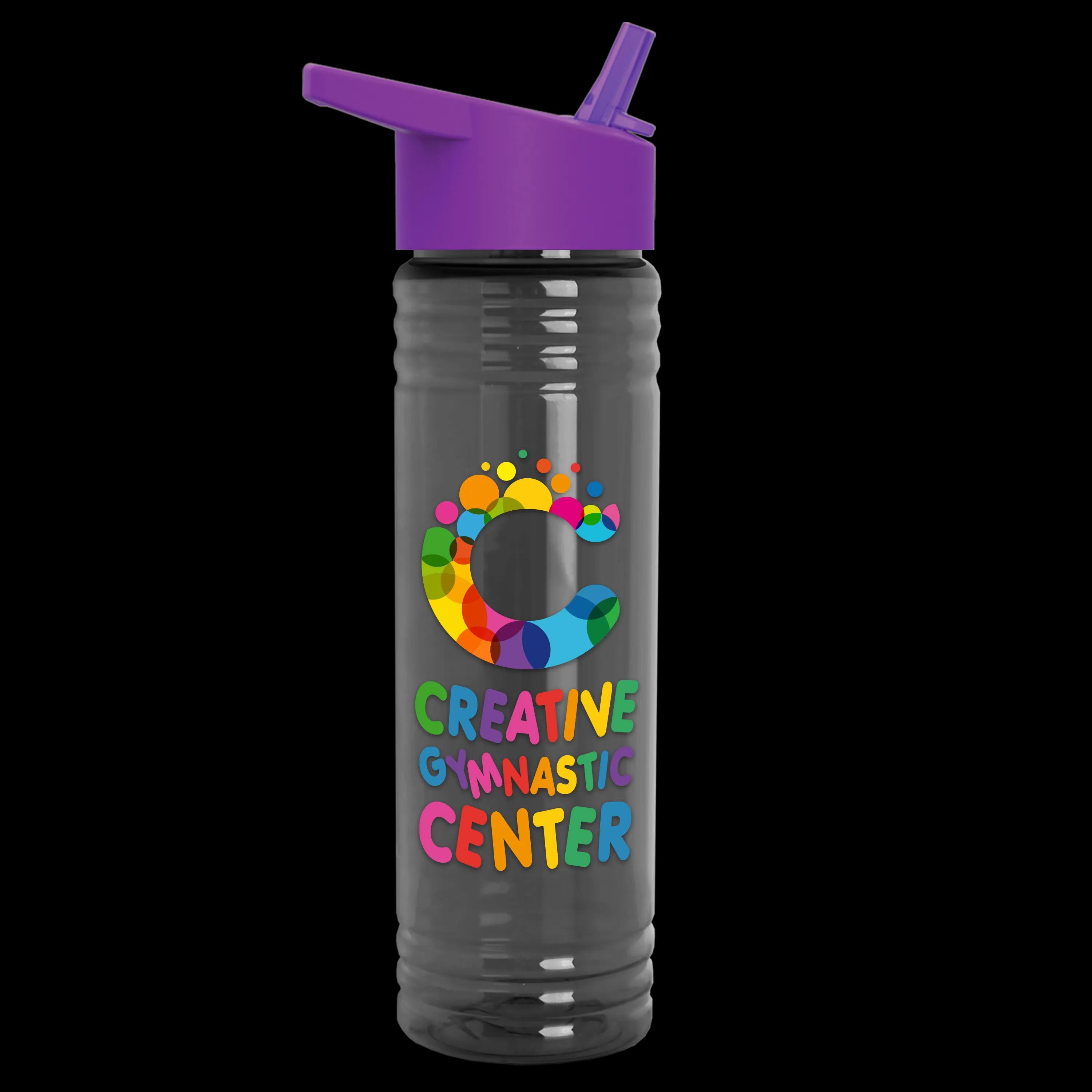 Garyline® Slim Fit RPET Bottle with Flip-Straw Lid - 24 oz. 74 of 292