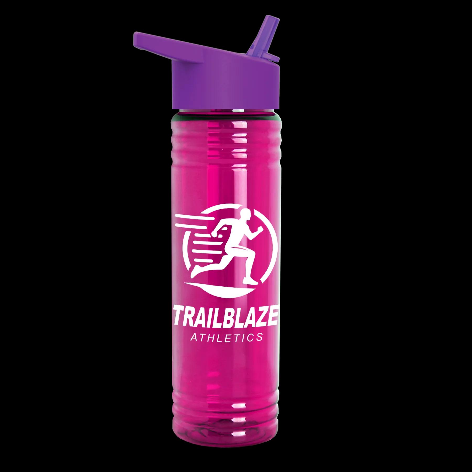 Garyline® Slim Fit RPET Bottle with Flip-Straw Lid - 24 oz. 218 of 292
