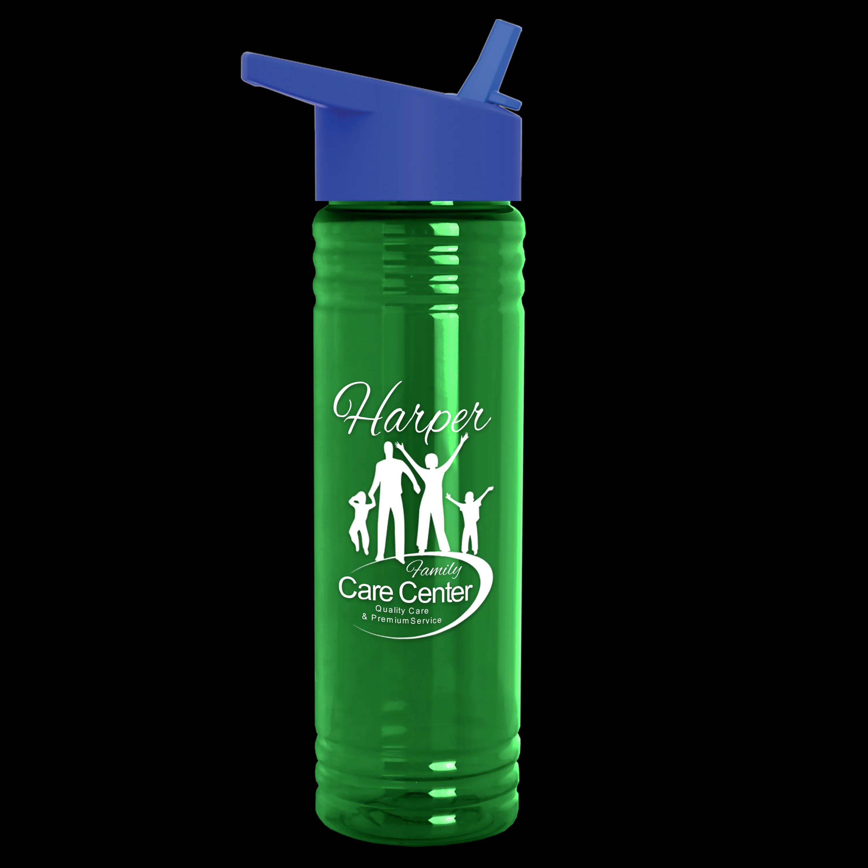 Garyline® Slim Fit RPET Bottle with Flip-Straw Lid - 24 oz. 108 of 292