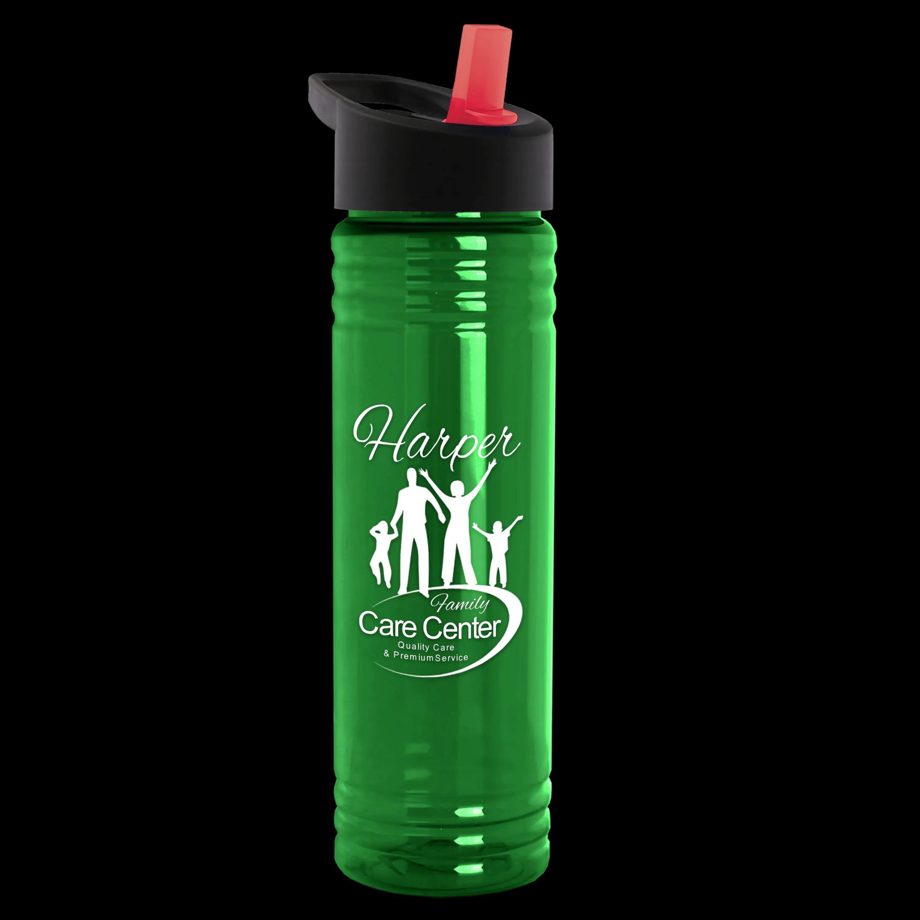 Garyline® Slim Fit RPET Bottle with Flip-Straw Lid - 24 oz. 101 of 292