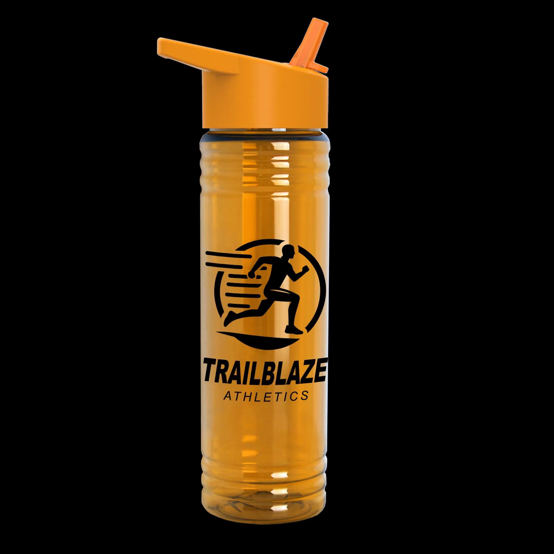 Garyline® Slim Fit RPET Bottle with Flip-Straw Lid - 24 oz. 232 of 292