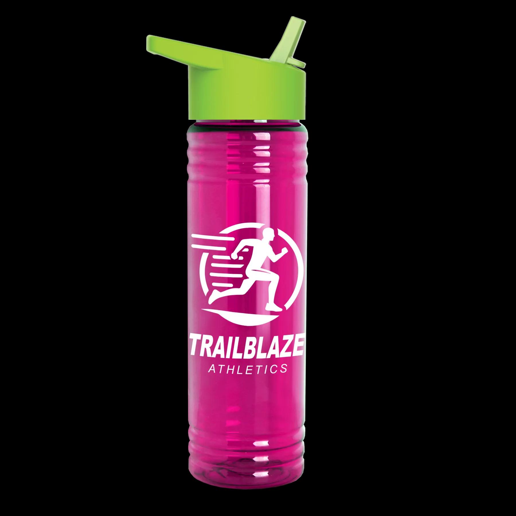 Garyline® Slim Fit RPET Bottle with Flip-Straw Lid - 24 oz. 210 of 292