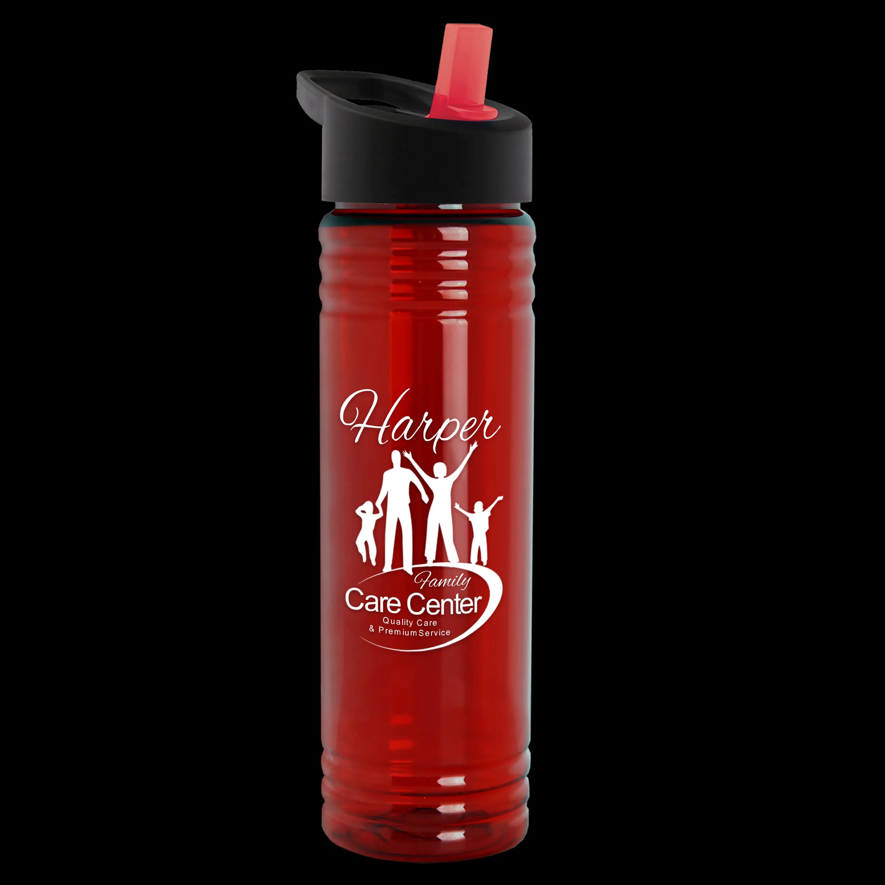 Garyline® Slim Fit RPET Bottle with Flip-Straw Lid - 24 oz. 119 of 292