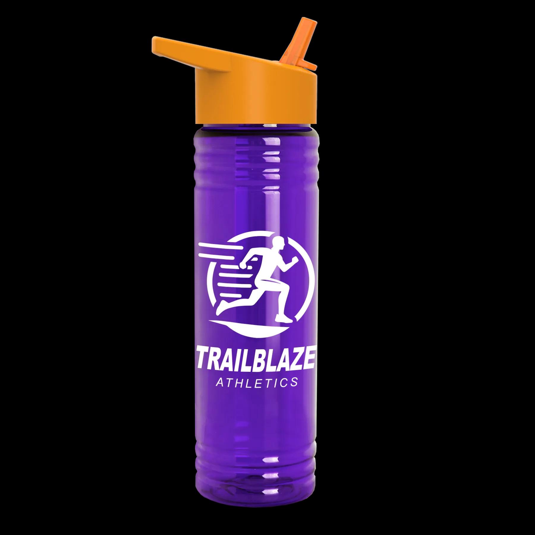 Garyline® Slim Fit RPET Bottle with Flip-Straw Lid - 24 oz. 252 of 292