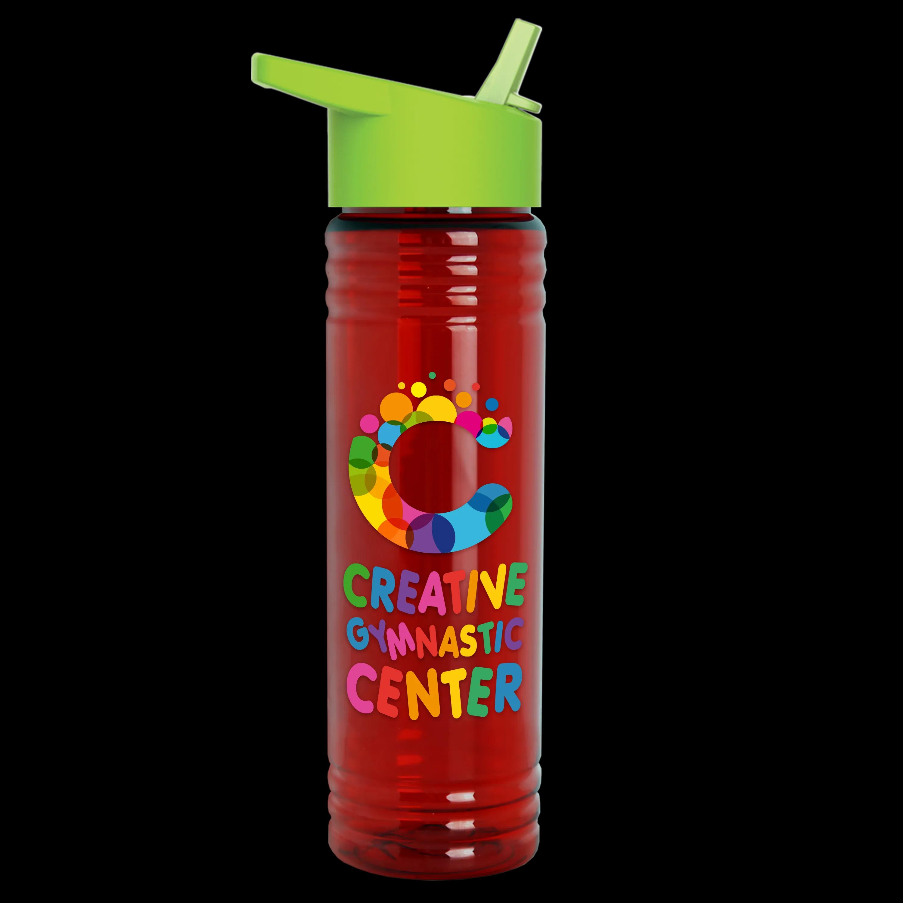 Garyline® Slim Fit RPET Bottle with Flip-Straw Lid - 24 oz. 121 of 292