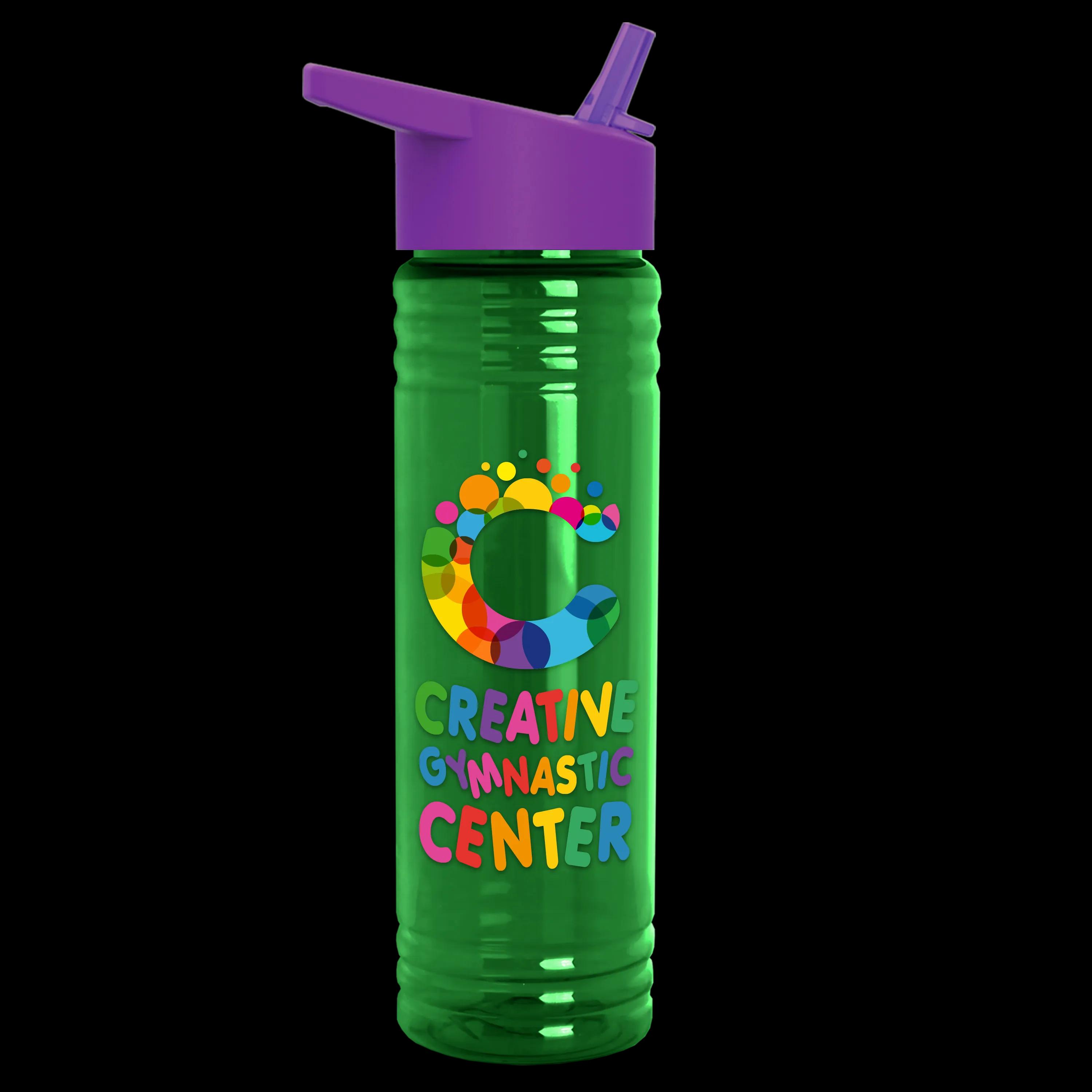 Garyline® Slim Fit RPET Bottle with Flip-Straw Lid - 24 oz. 110 of 292