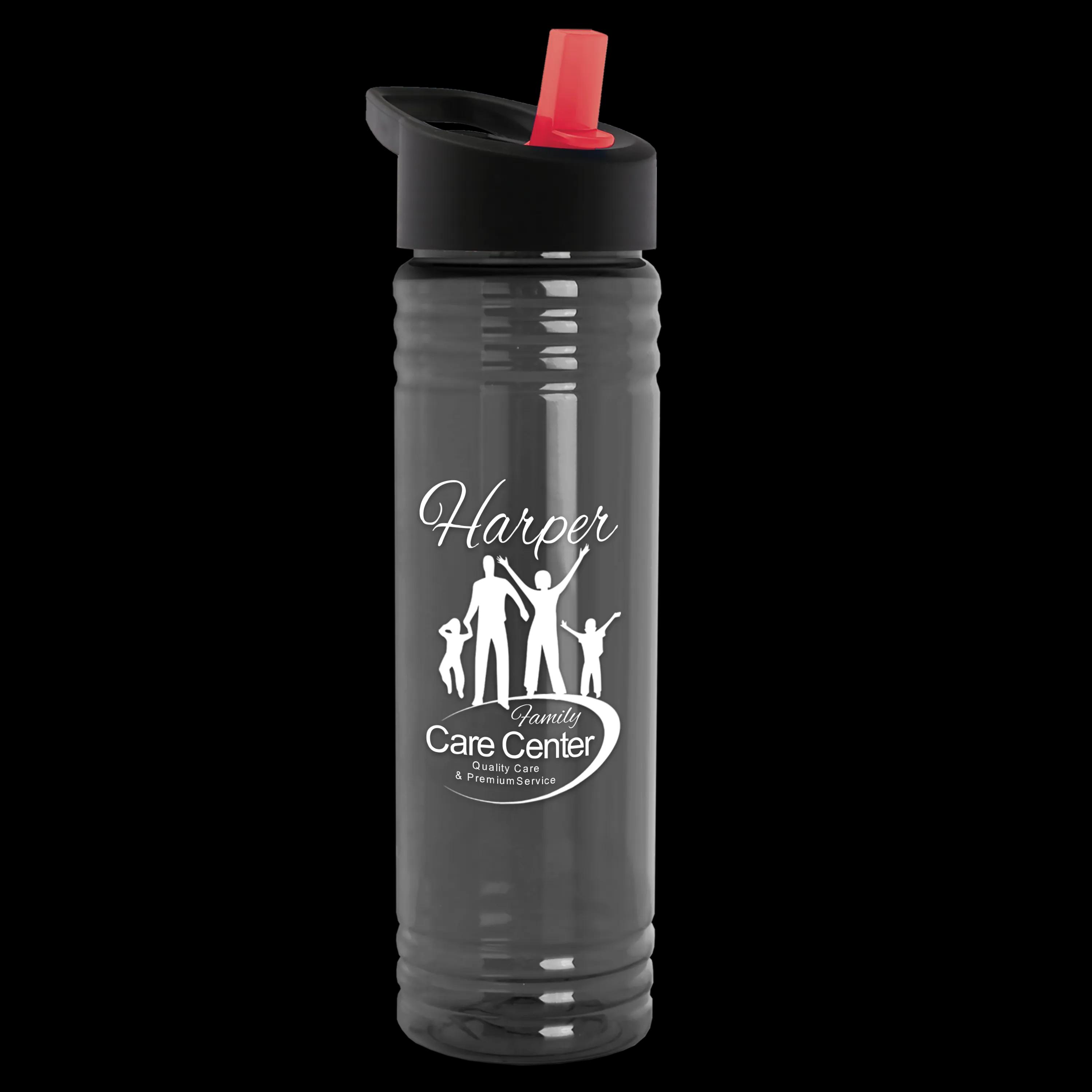 Garyline® Slim Fit RPET Bottle with Flip-Straw Lid - 24 oz. 64 of 292
