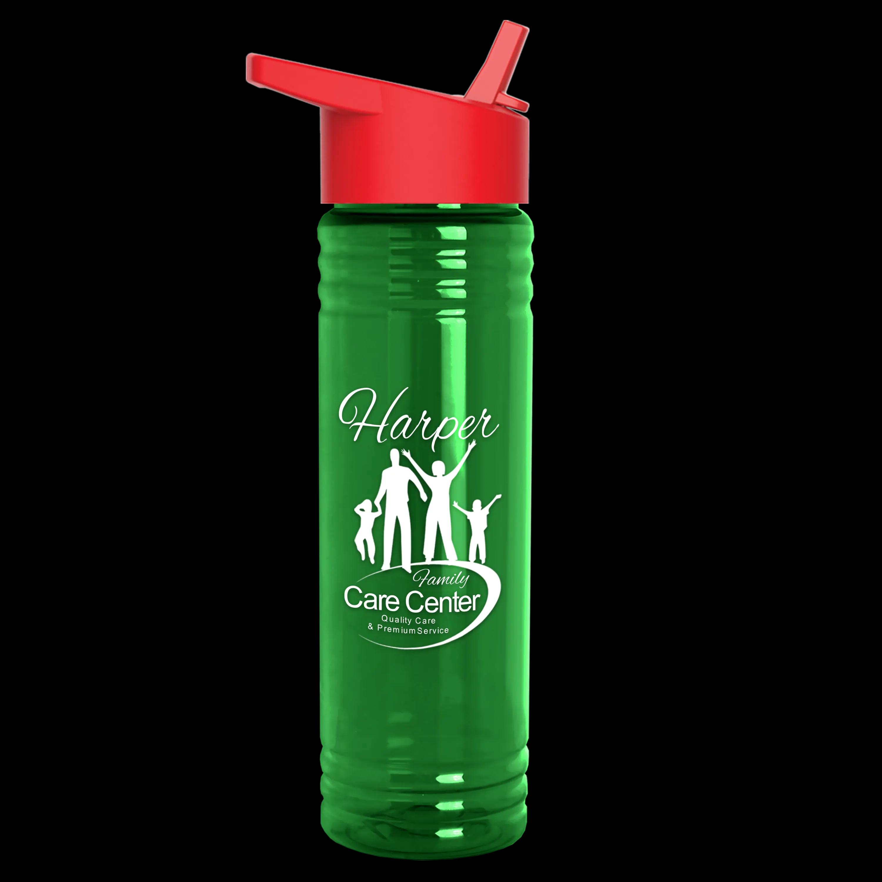 Garyline® Slim Fit RPET Bottle with Flip-Straw Lid - 24 oz. 106 of 292