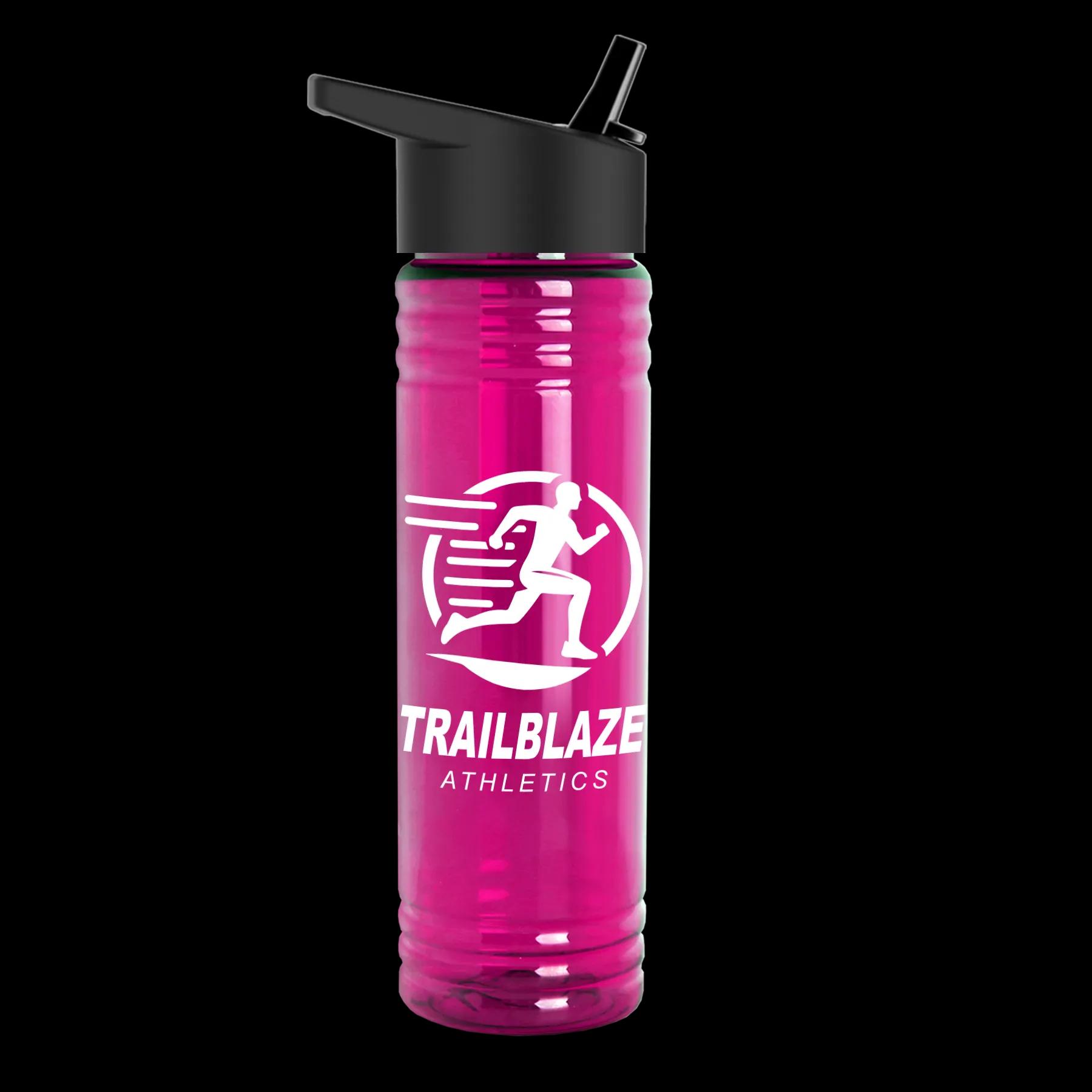 Garyline® Slim Fit RPET Bottle with Flip-Straw Lid - 24 oz. 201 of 292