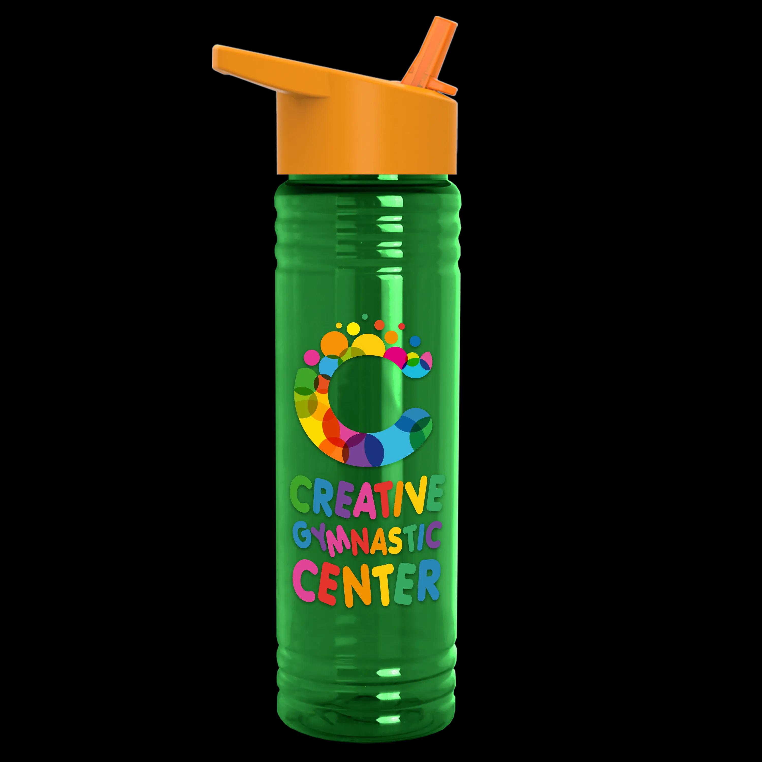 Garyline® Slim Fit RPET Bottle with Flip-Straw Lid - 24 oz. 105 of 292