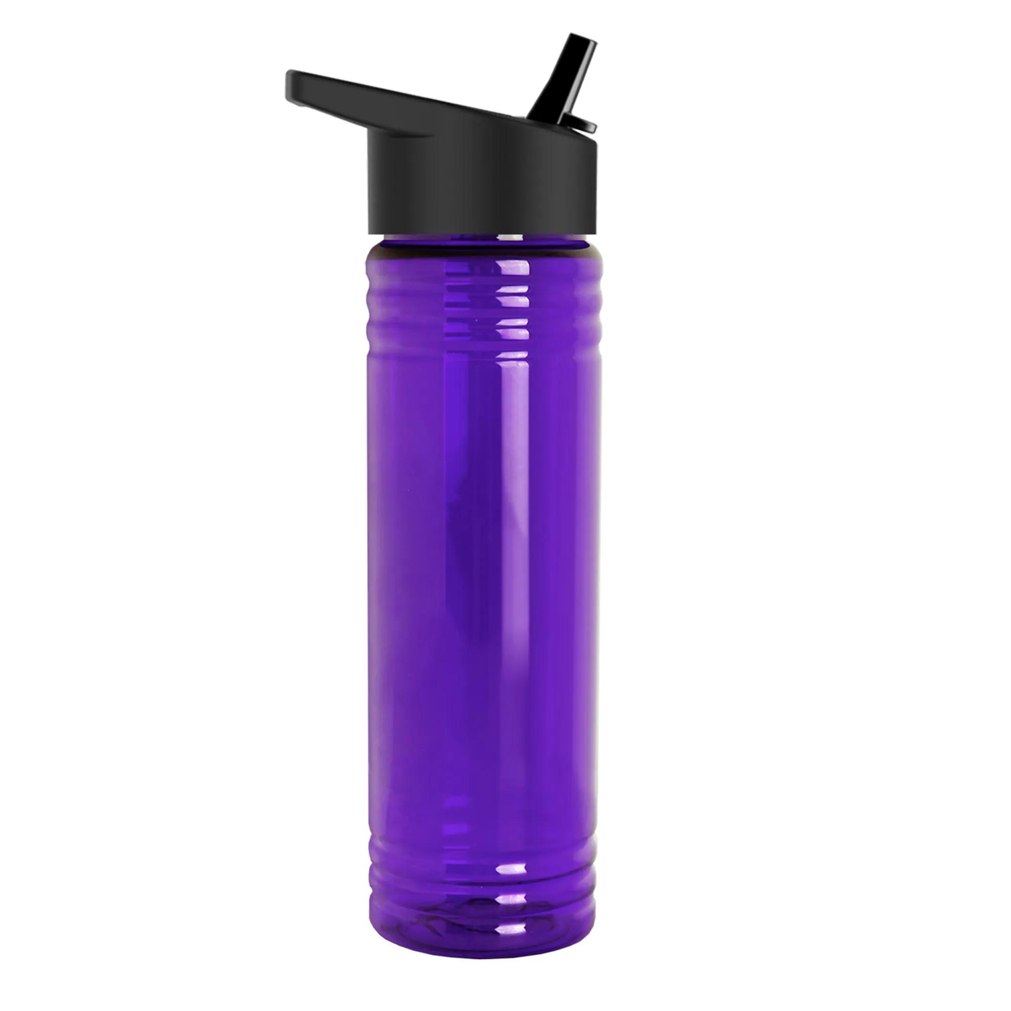 Garyline® Slim Fit RPET Bottle with Flip-Straw Lid - 24 oz. 193 of 292