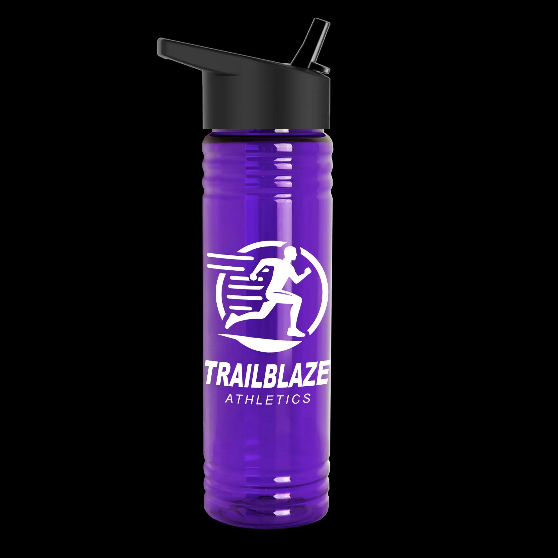 Garyline® Slim Fit RPET Bottle with Flip-Straw Lid - 24 oz. 242 of 292