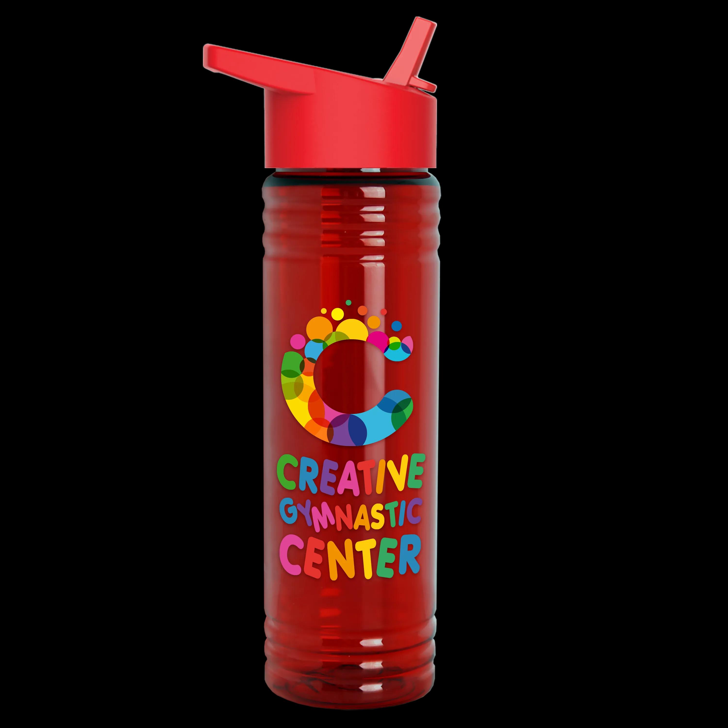 Garyline® Slim Fit RPET Bottle with Flip-Straw Lid - 24 oz. 125 of 292