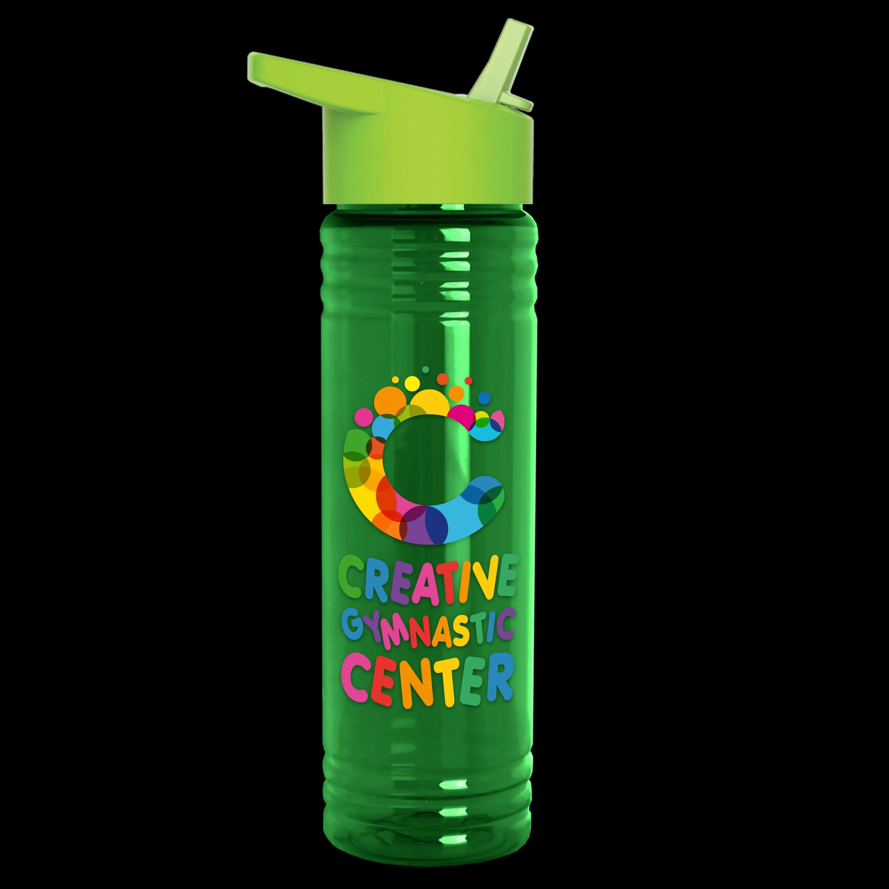 Garyline® Slim Fit RPET Bottle with Flip-Straw Lid - 24 oz. 103 of 292