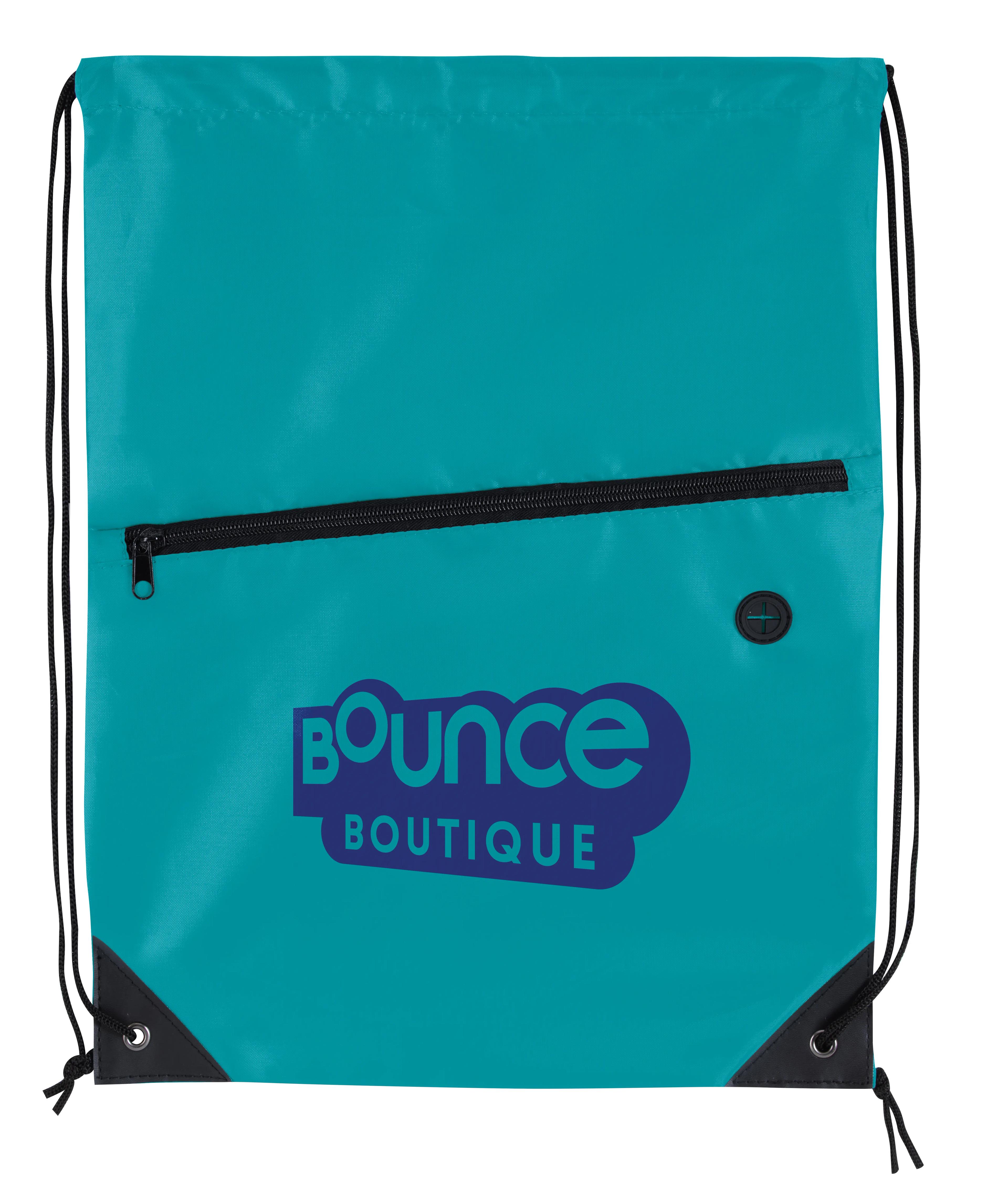 Front Zip Drawstring Backpack 15 of 18