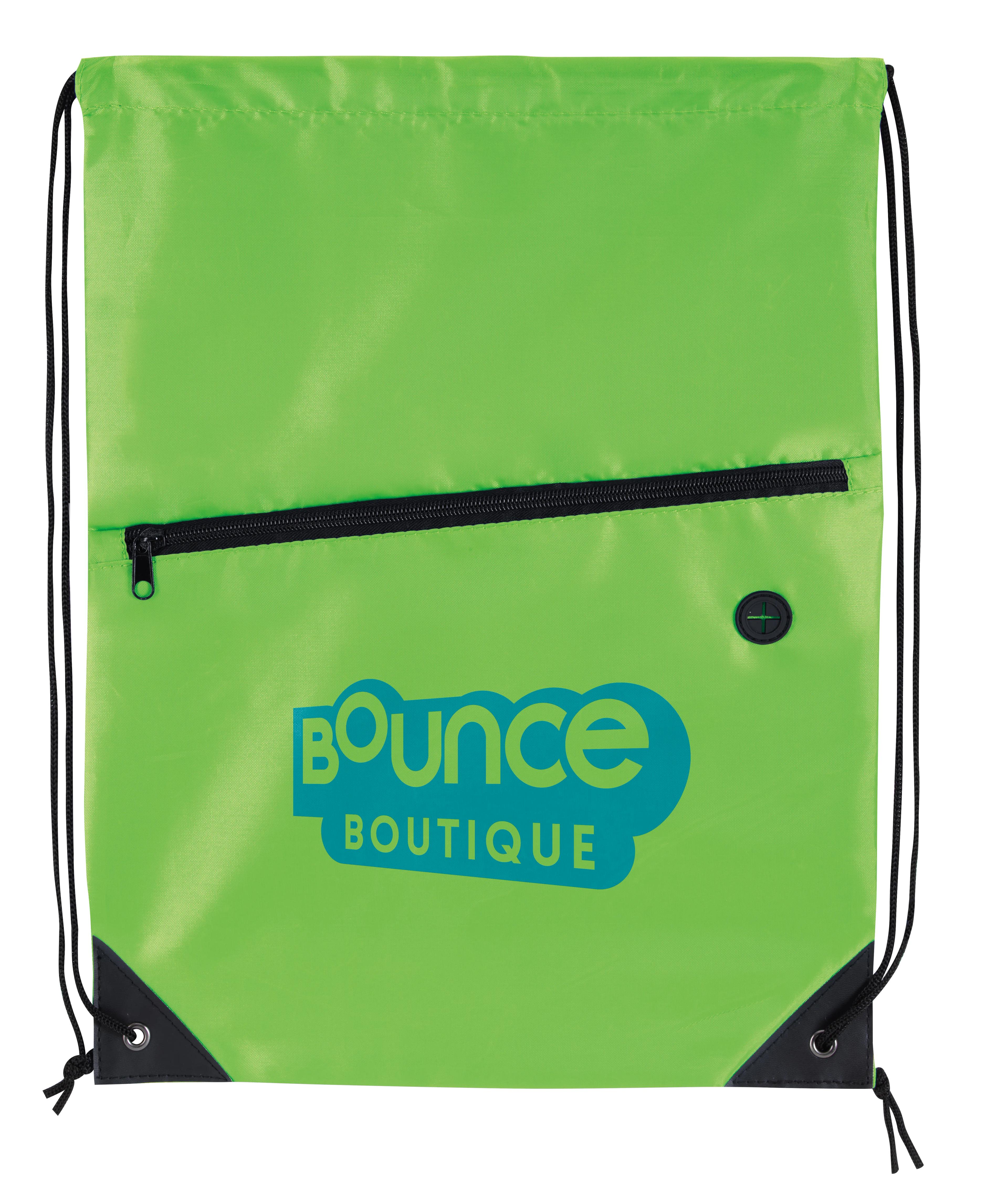 Front Zip Drawstring Backpack 10 of 18