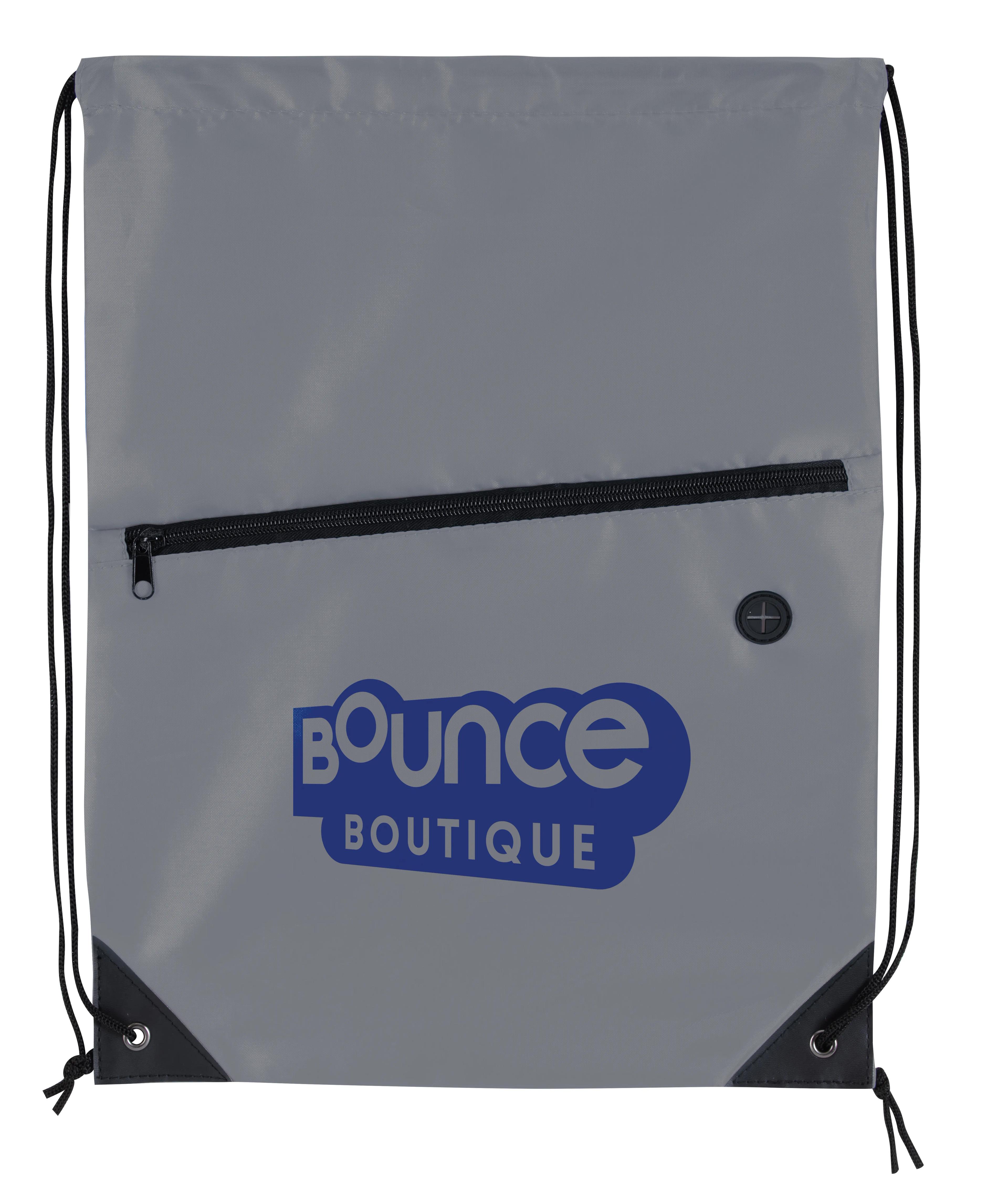 Front Zip Drawstring Backpack 16 of 18