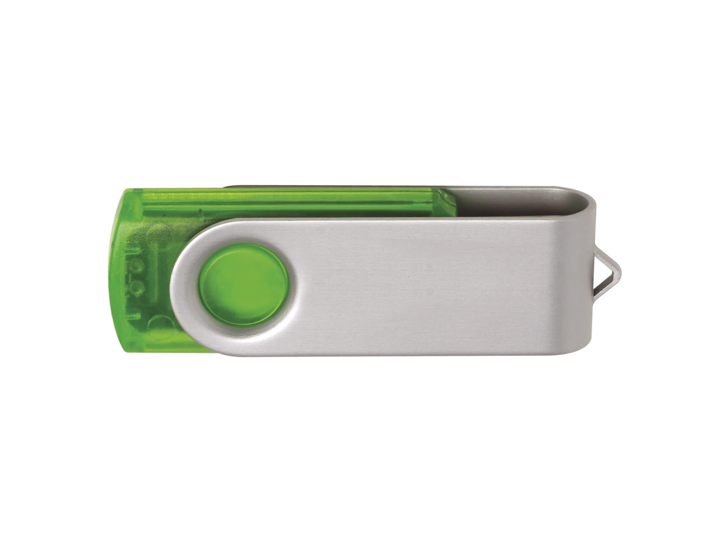 2 GB Translucent Folding USB 2.0 Flash Drive